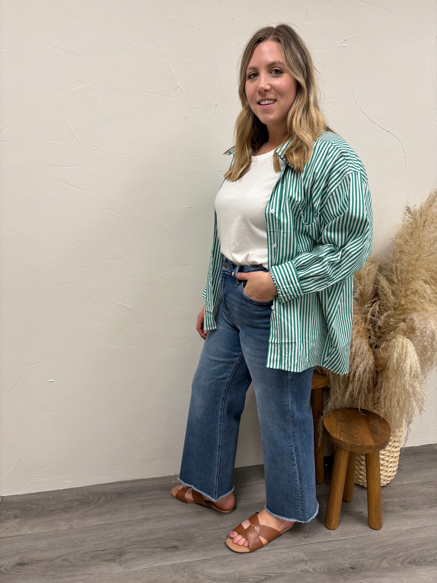 High rise Wide Leg Mica Denim