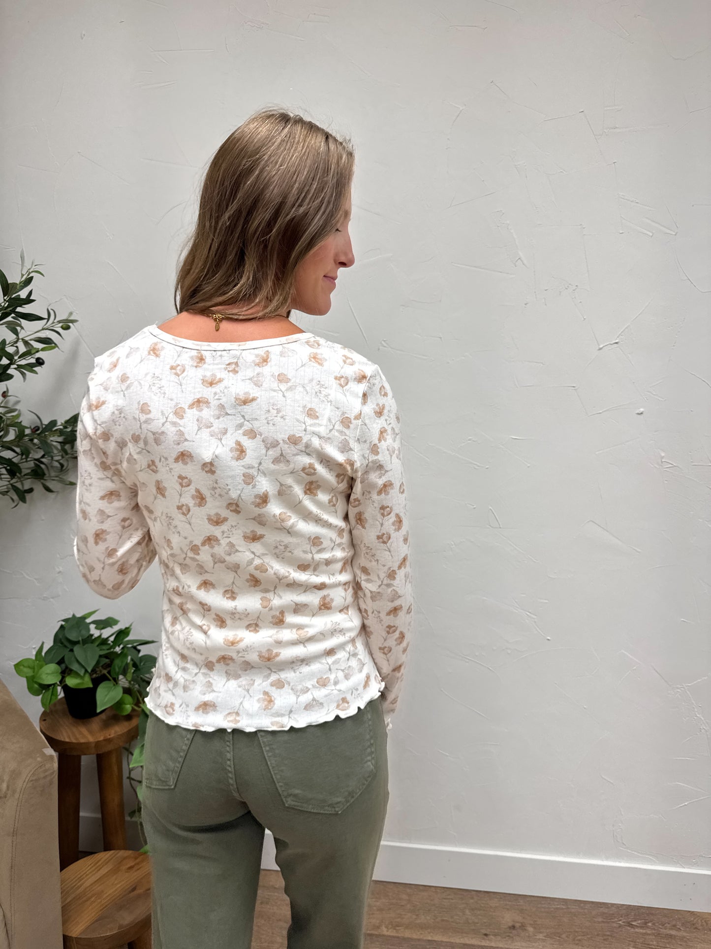 Long Sleeve Ribbed Tee