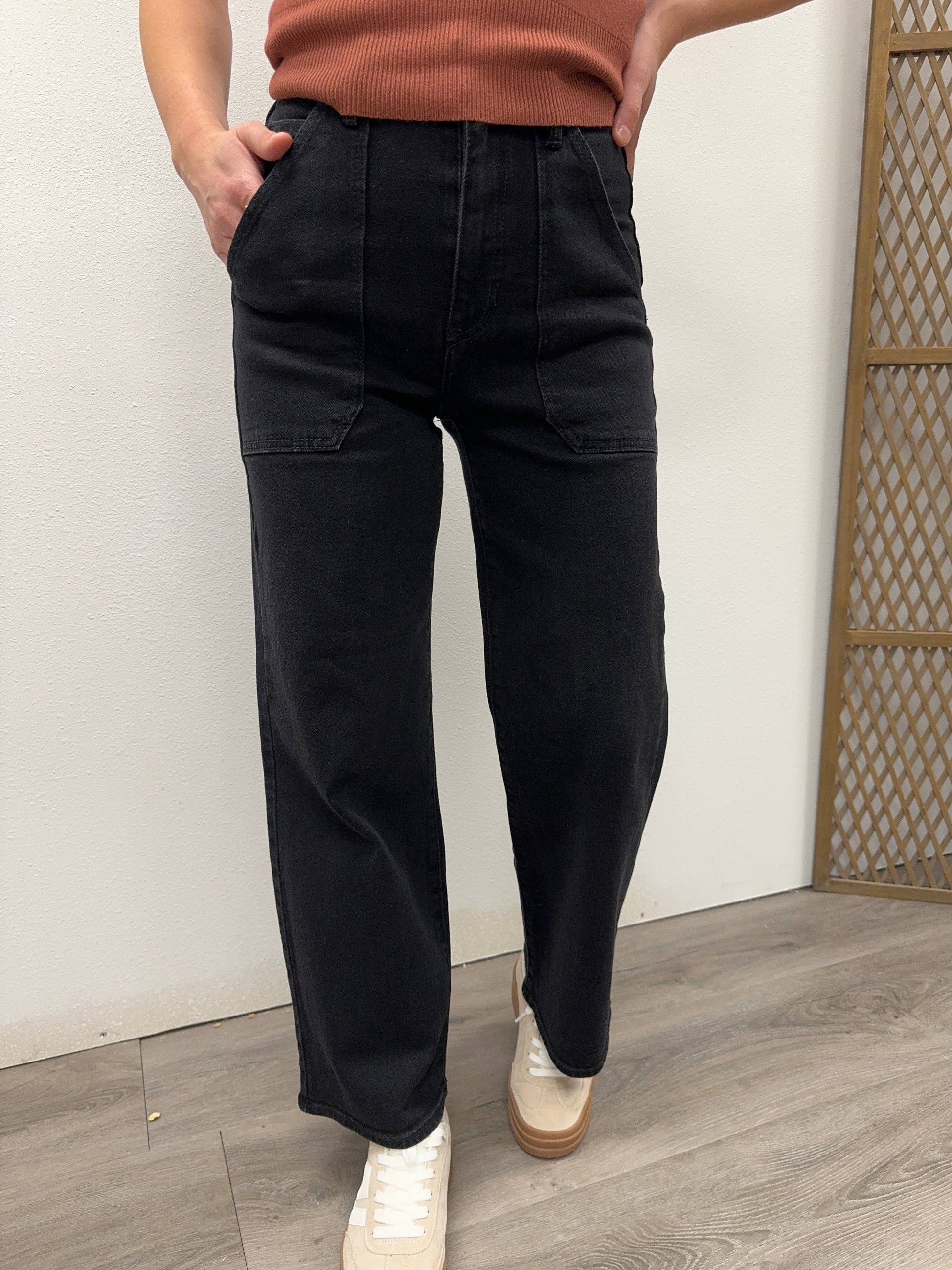 HR Cargo Pocket Wide Leg - Three:Twelve Boutique