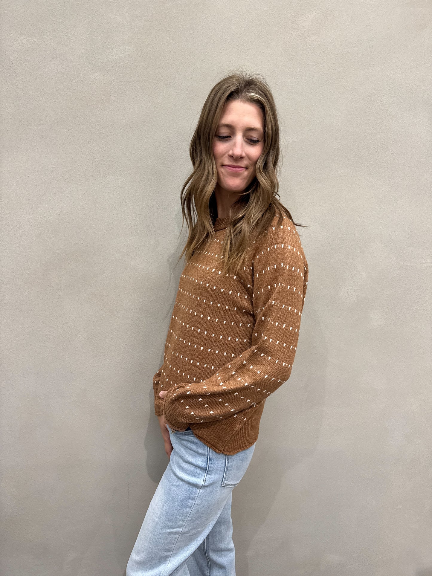 Textured Stripe Pullover