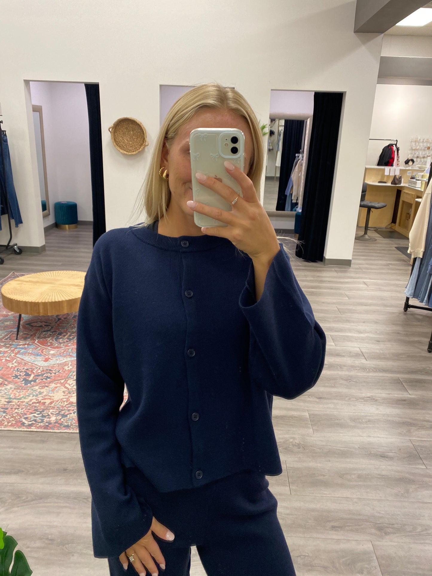 Long Sleeve Button Down Cardigan