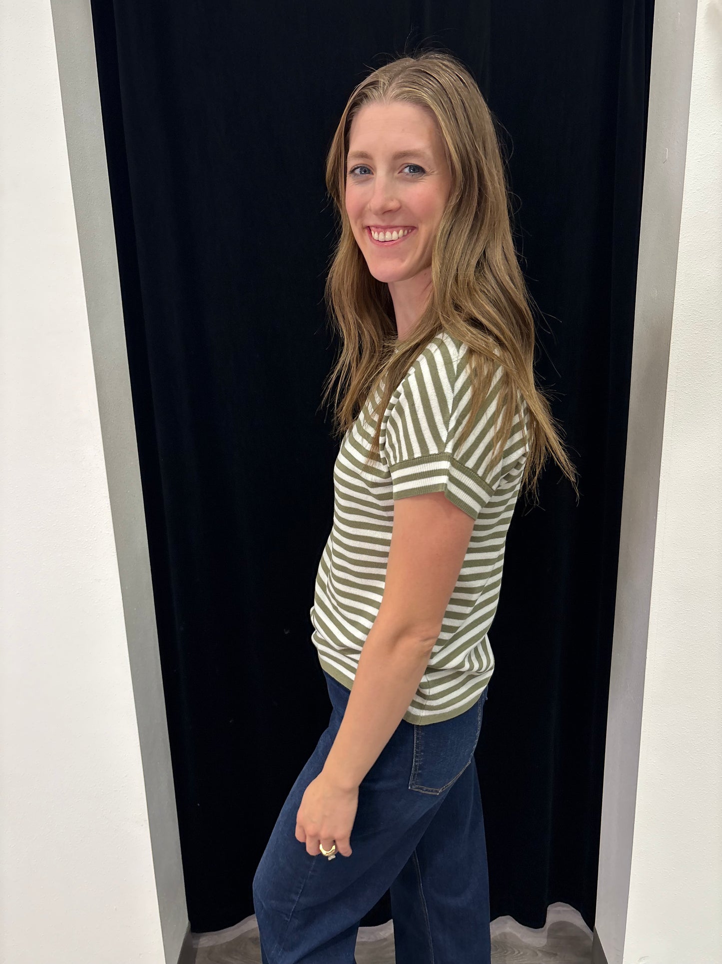 Striped Sweater Tank Top