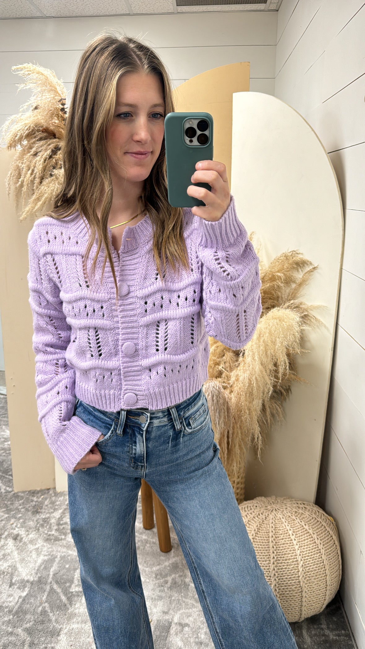 Chunky Knit Wave Detail Sweater - Three:Twelve Boutique