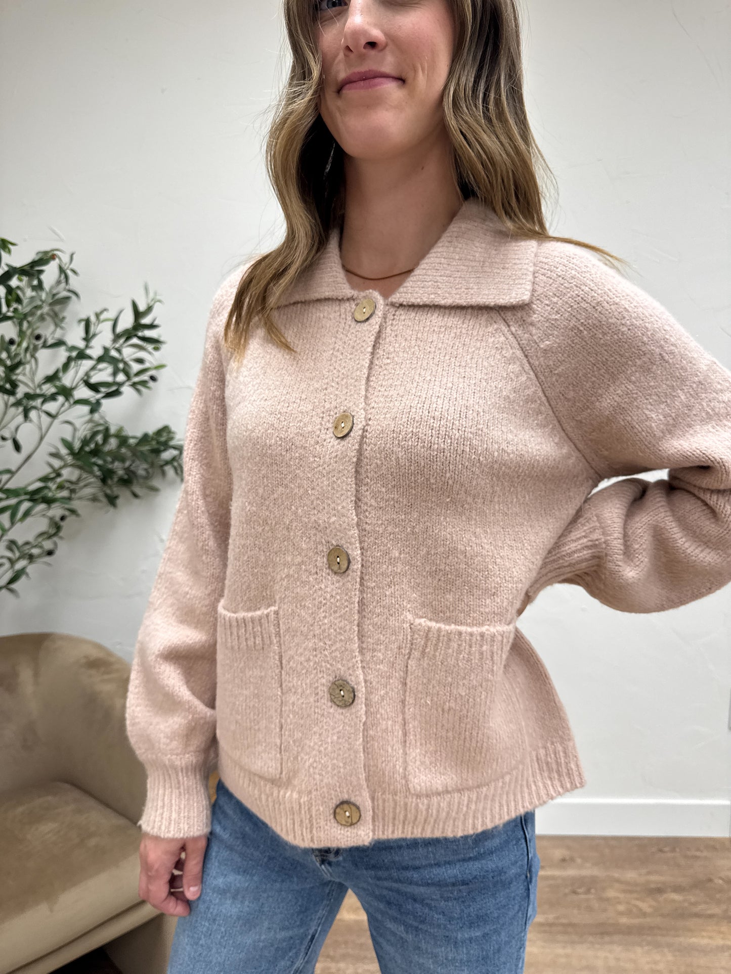 Chunky Yarn Sweater Jacket