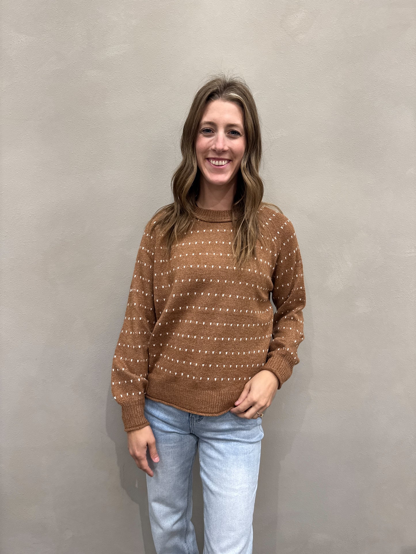 Textured Stripe Pullover