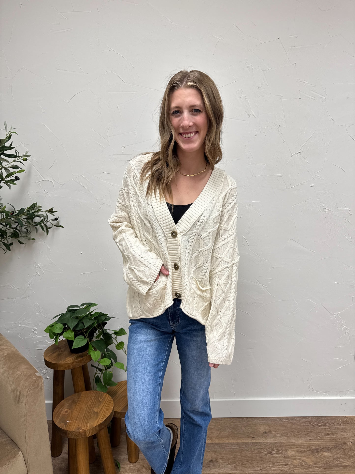 Anais Cable Knit Cardigan