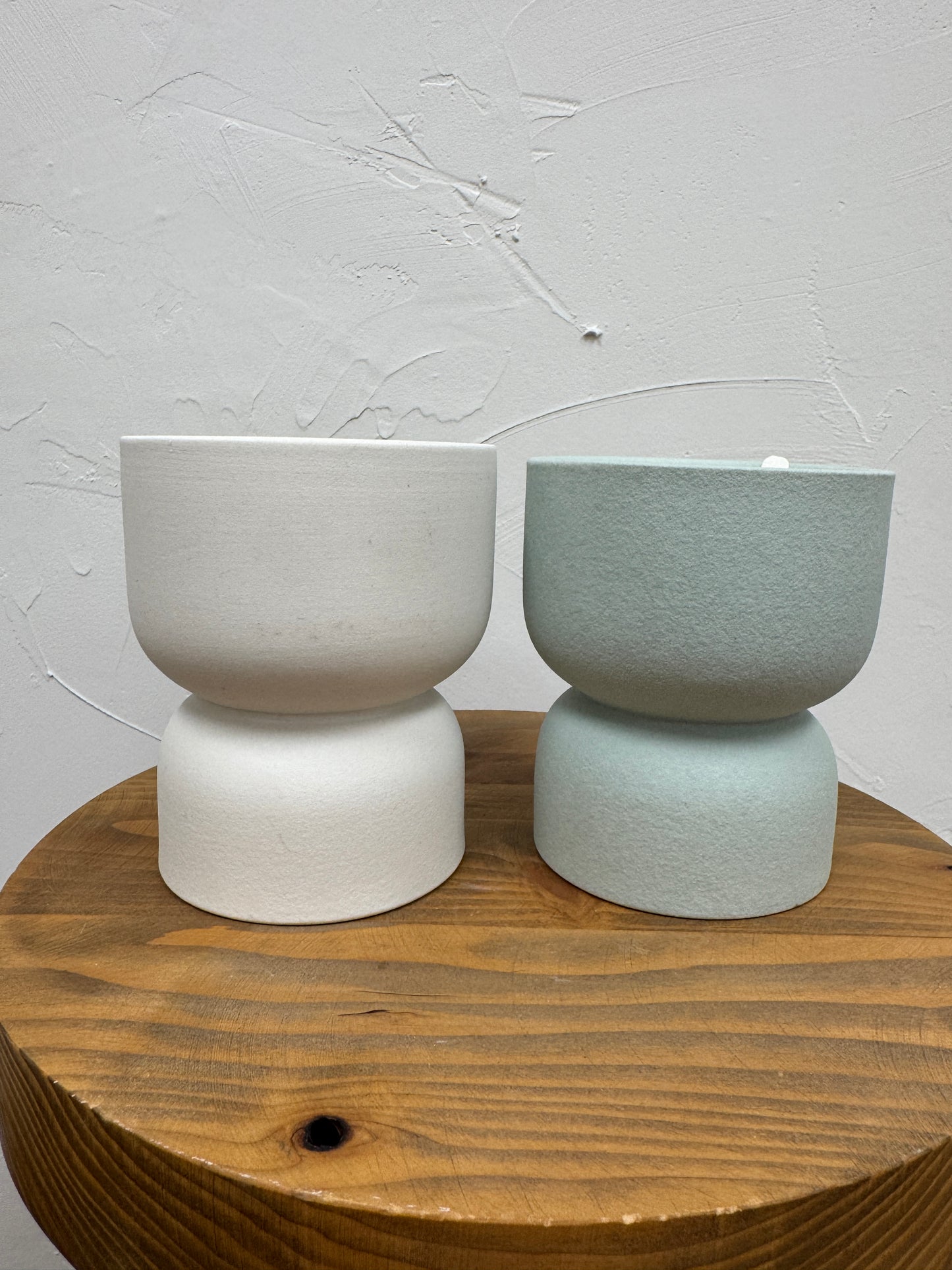 Matte Hourglass Ceramic Paddywax Candle Ocean Rose + Bay