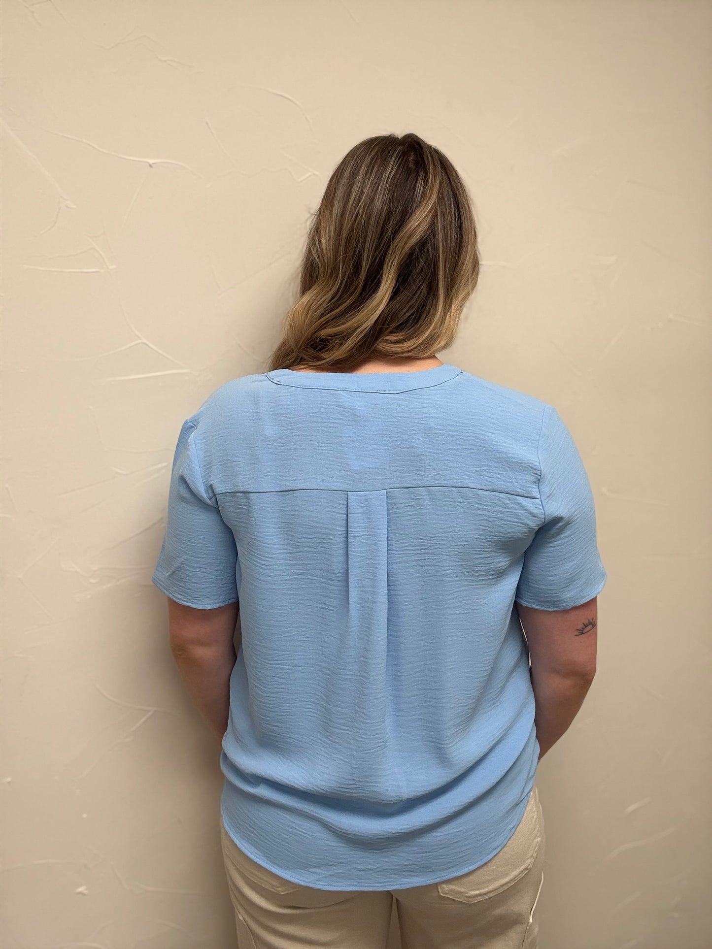 V Neck Dress Shirt