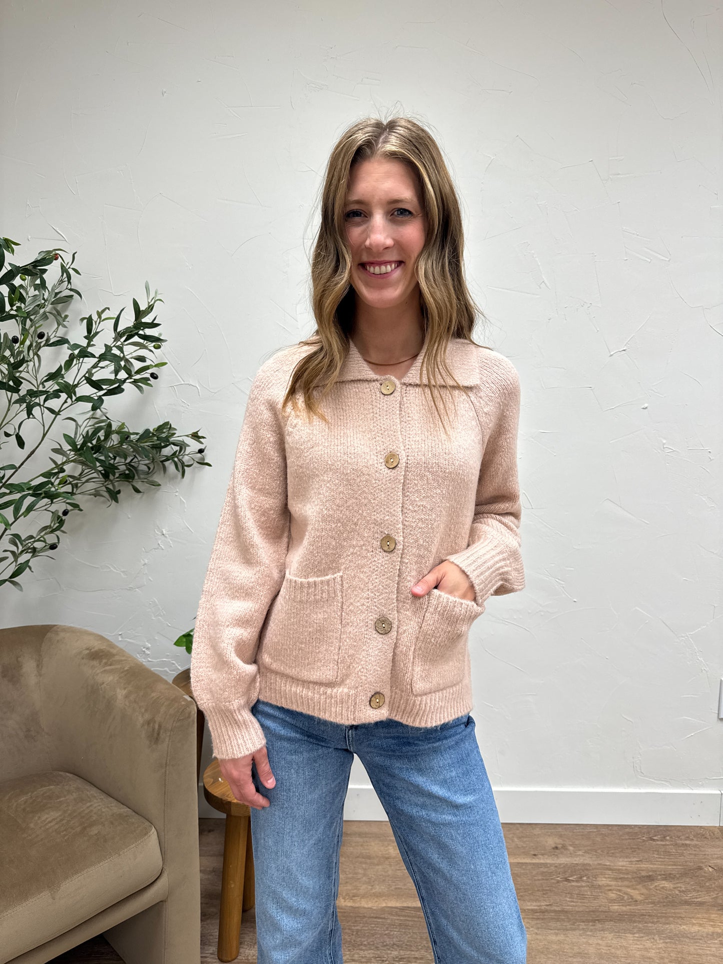 Chunky Yarn Sweater Jacket