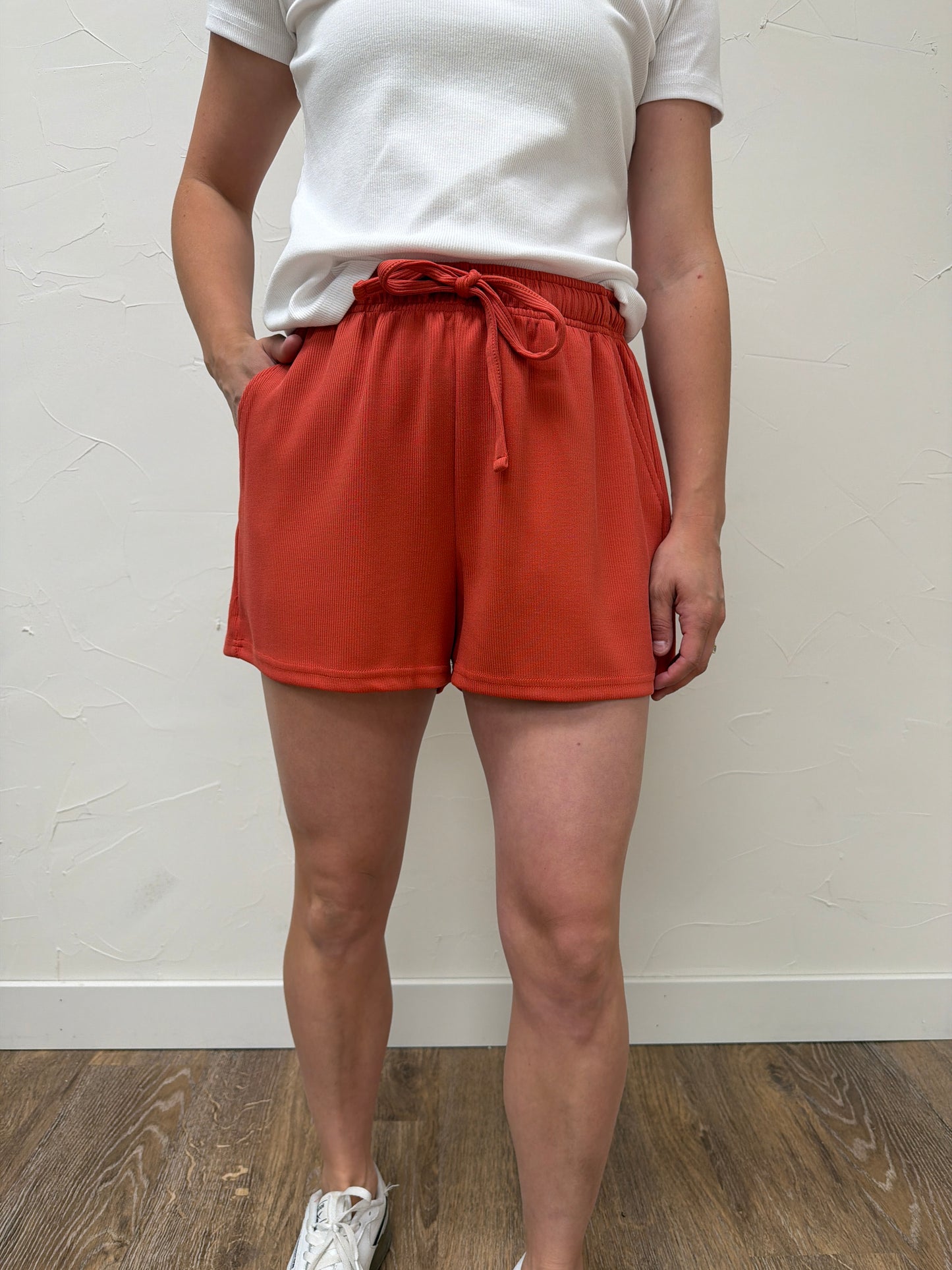 Luxe Sand Wash Rib Classic Tee Set