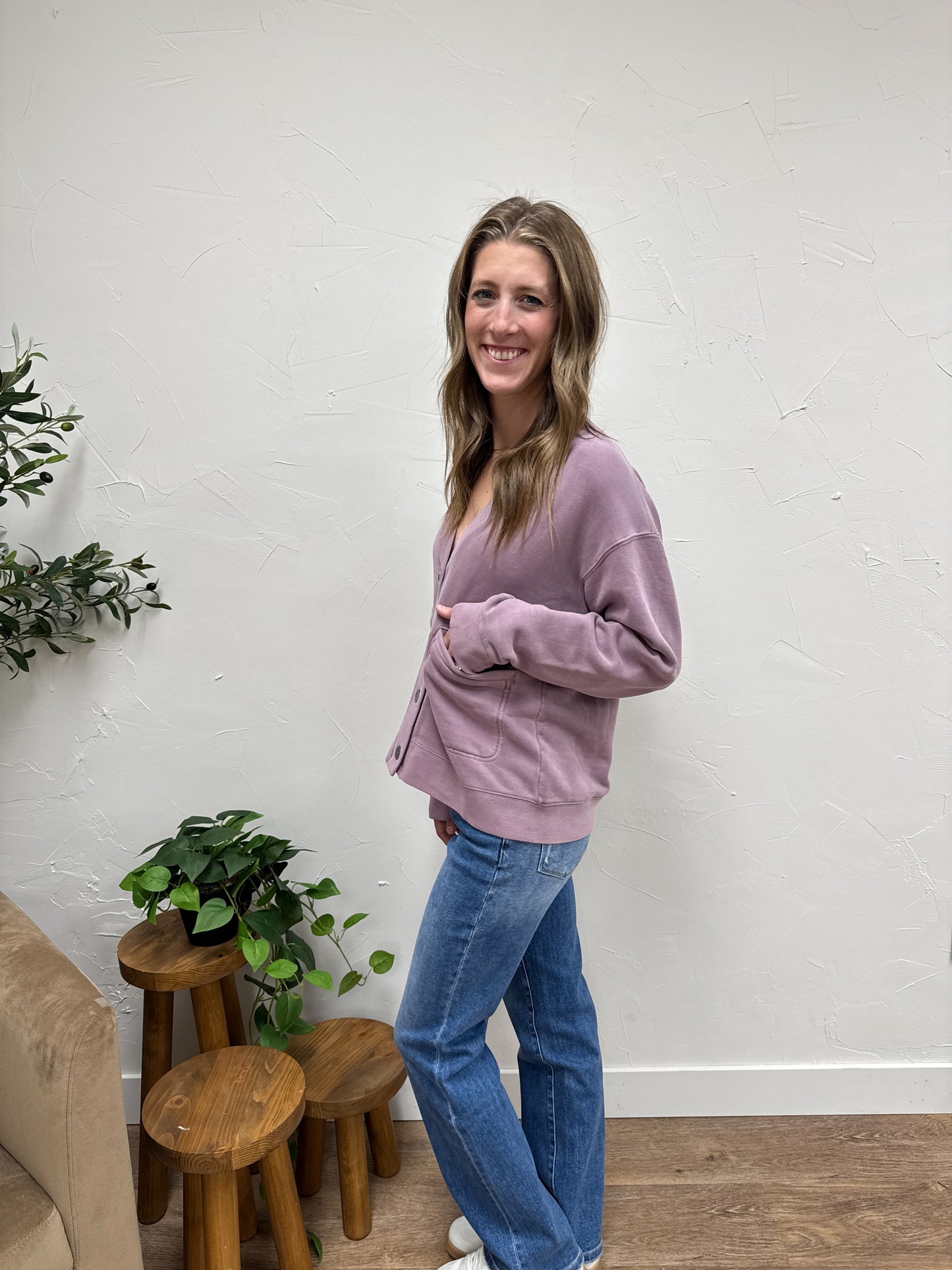 Serenity Fleece Relaxed Cardigan