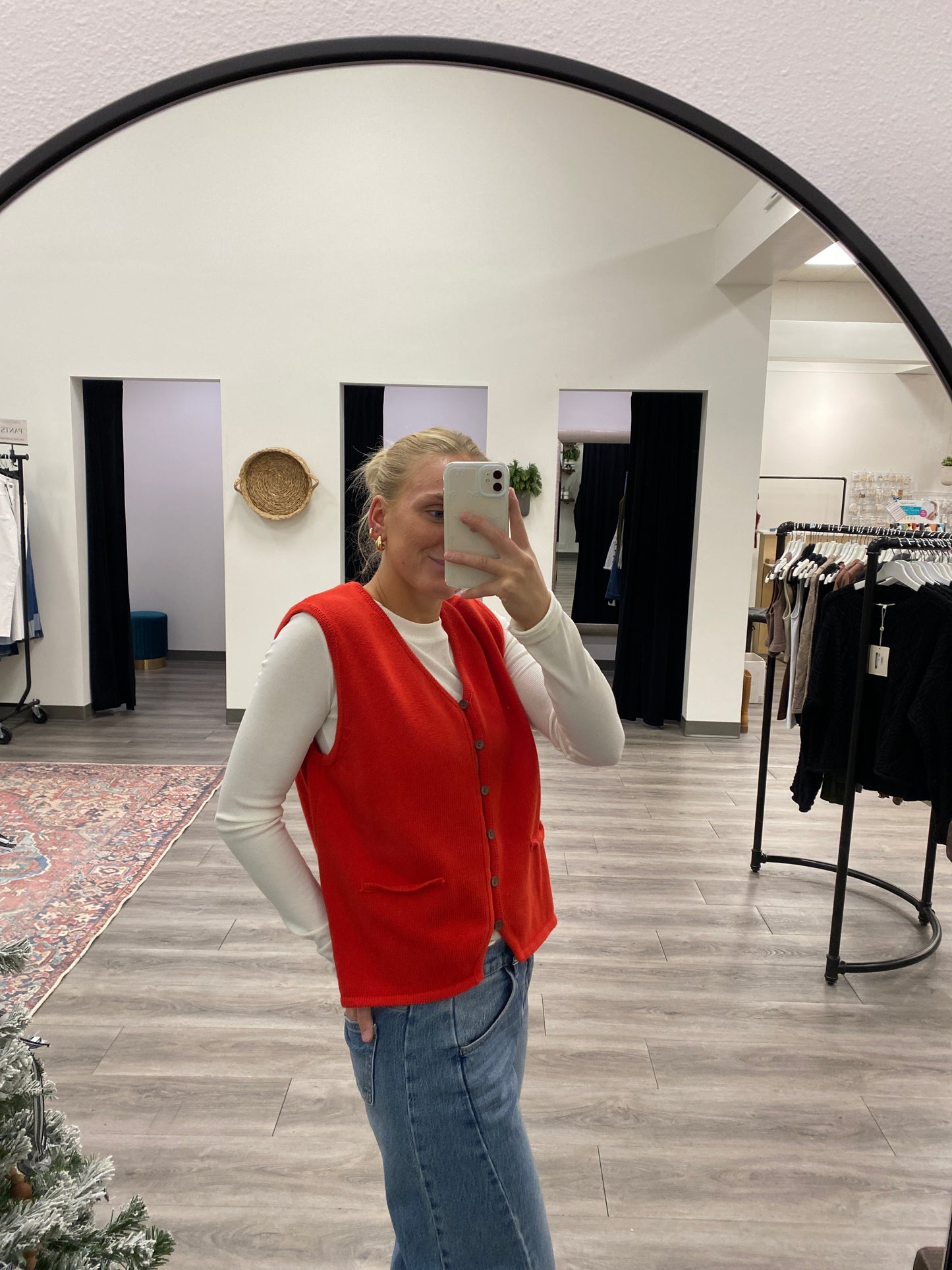 Button- Up Sweater Vest