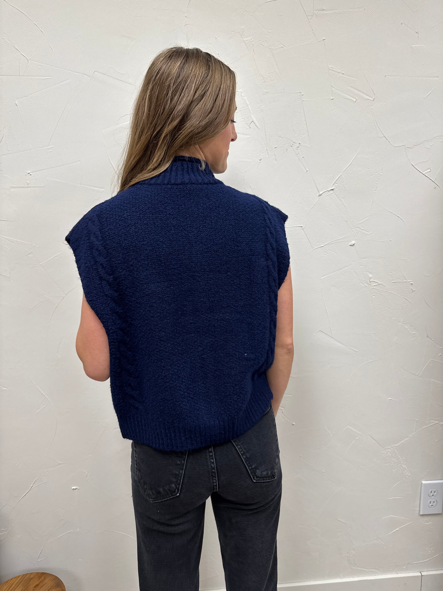 Cable Knit Sweater Vest