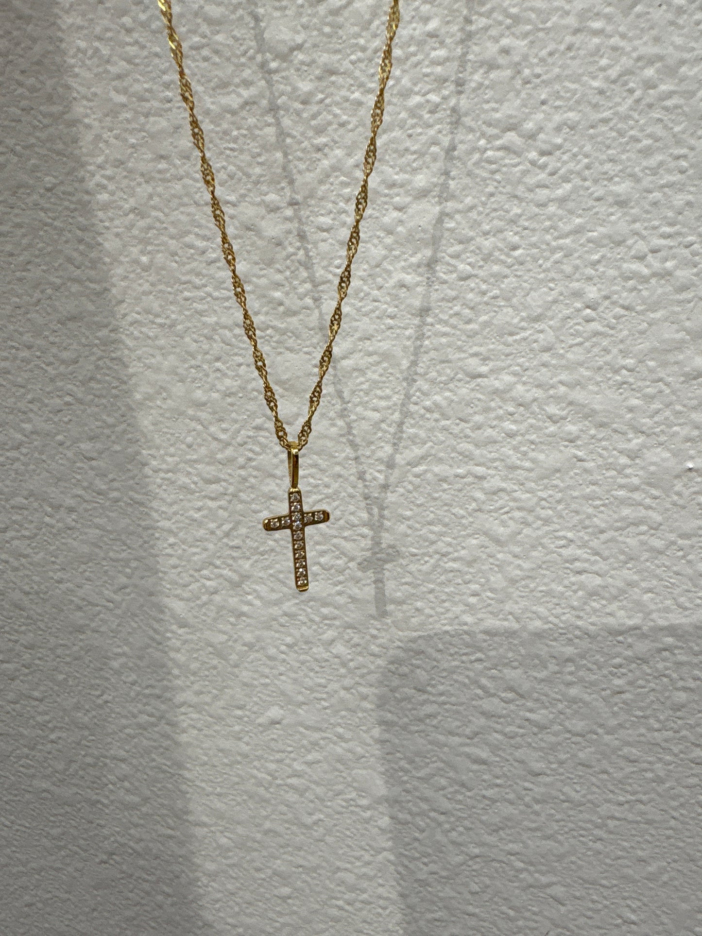 634 Diamond Cross Necklace