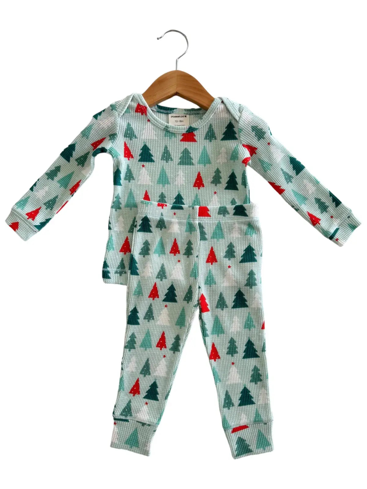 Festive Firs Organic Waffle 2-Piece Set