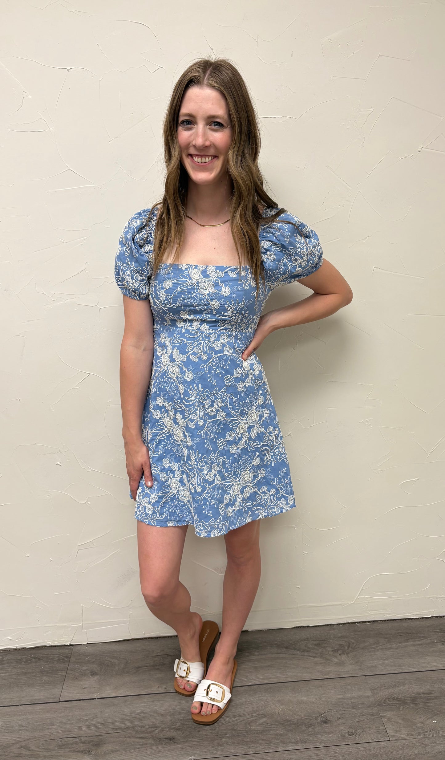 Isabella Mini Puff Sleeve Dress