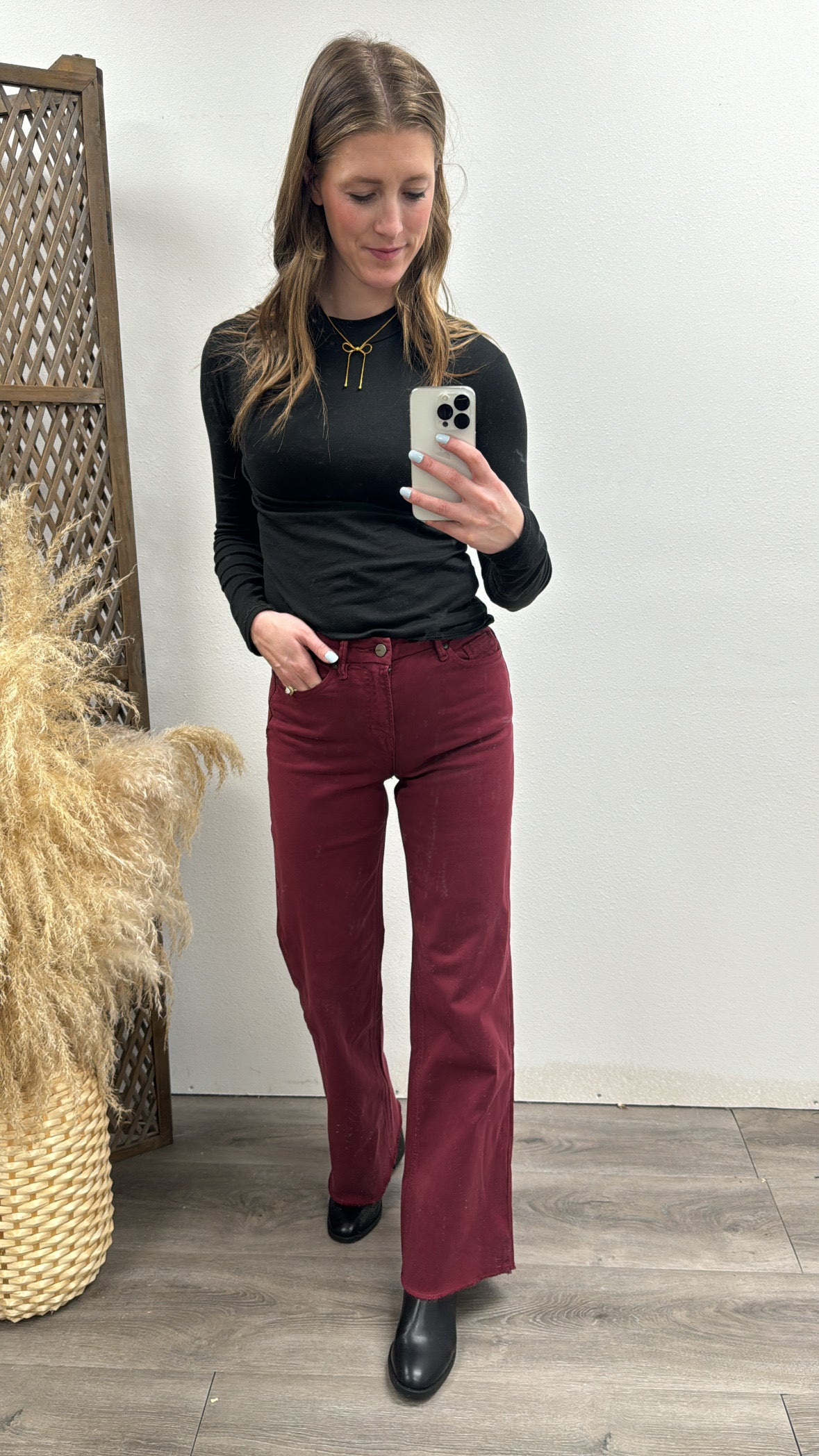 Stretch High Rise Wide Leg - Three:Twelve Boutique