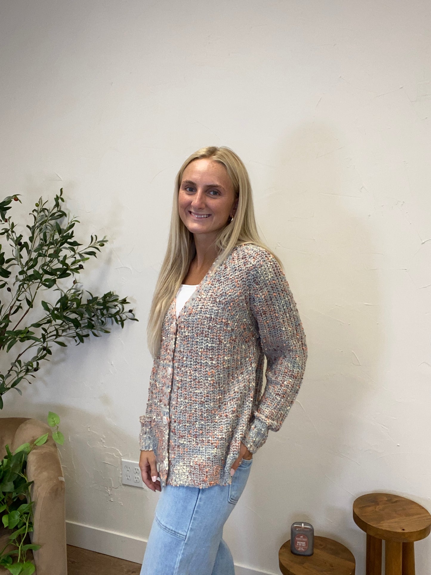 Multi Color Popcorn Sweater