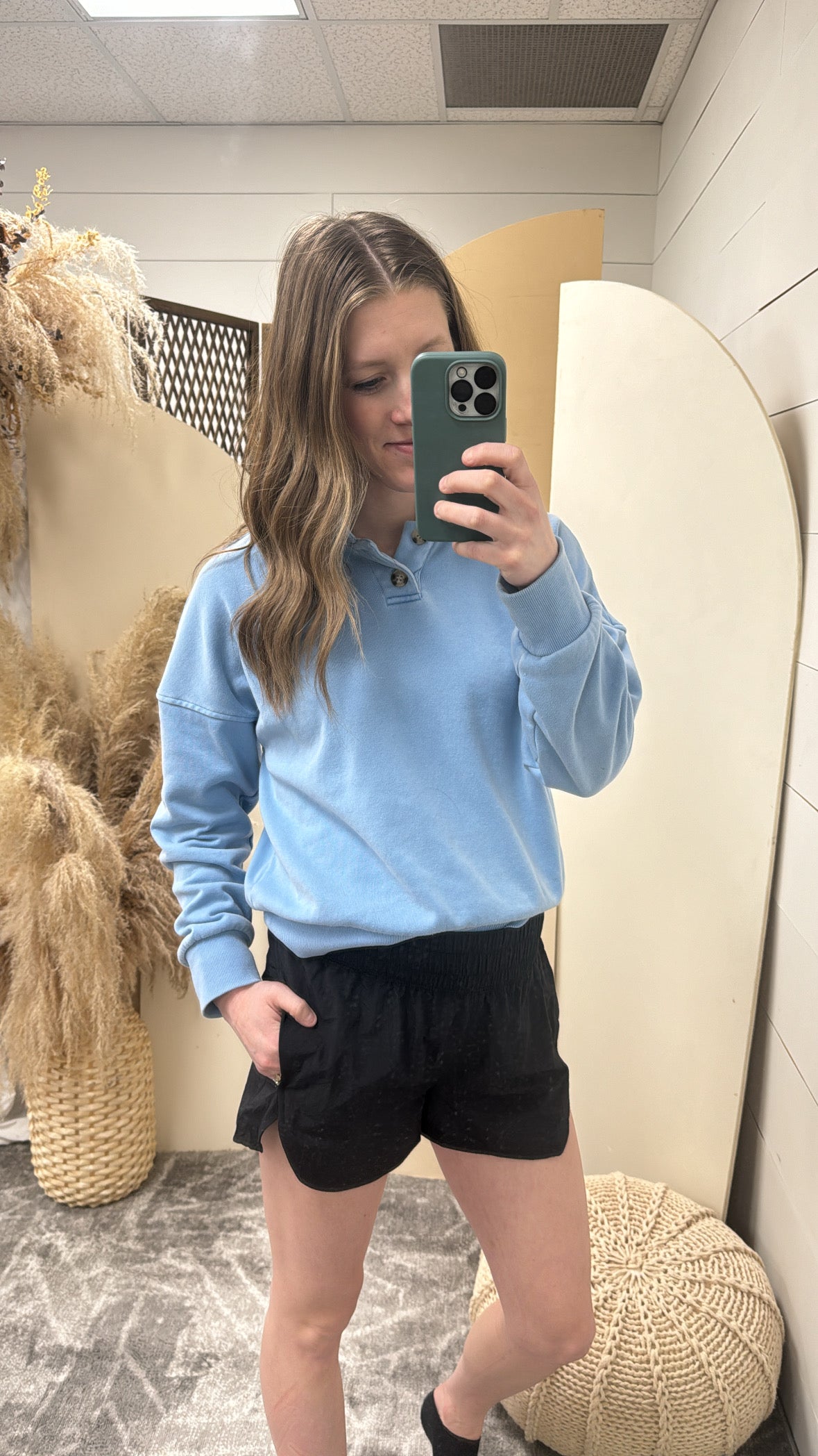 Windbreaker smocked waistband running shorts - Three:Twelve Boutique