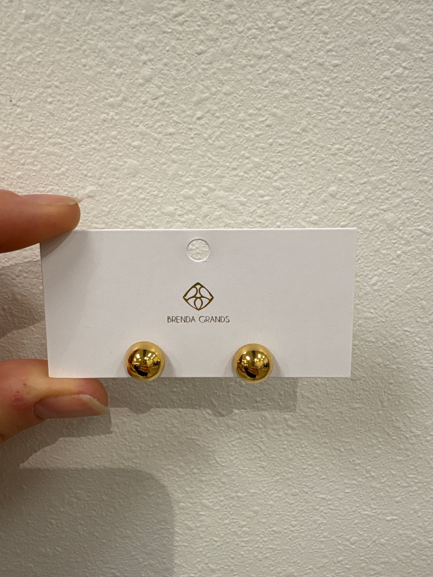 540 Button Stud Mini Earrings