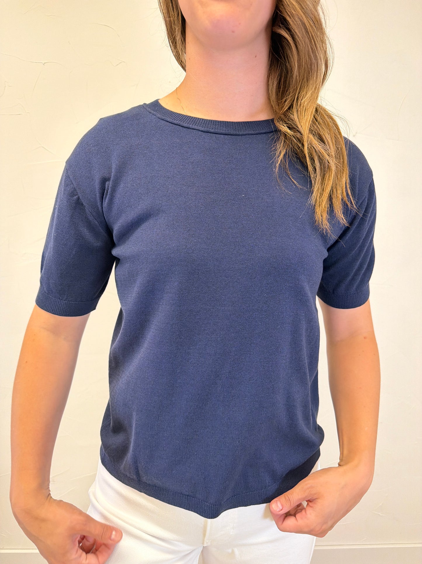 Crew neck Half Sleeve Basic Sweater