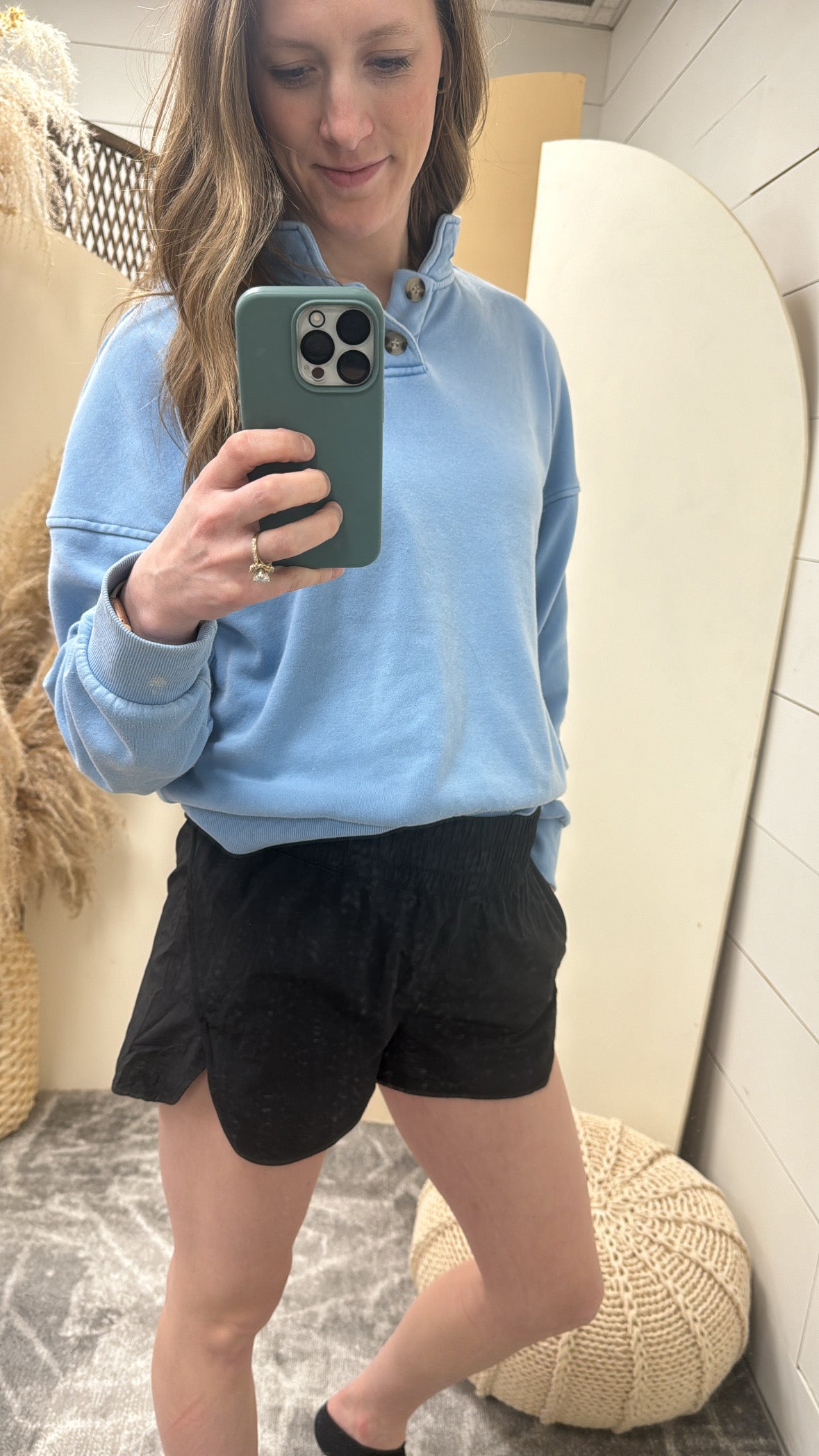 Windbreaker smocked waistband running shorts - Three:Twelve Boutique