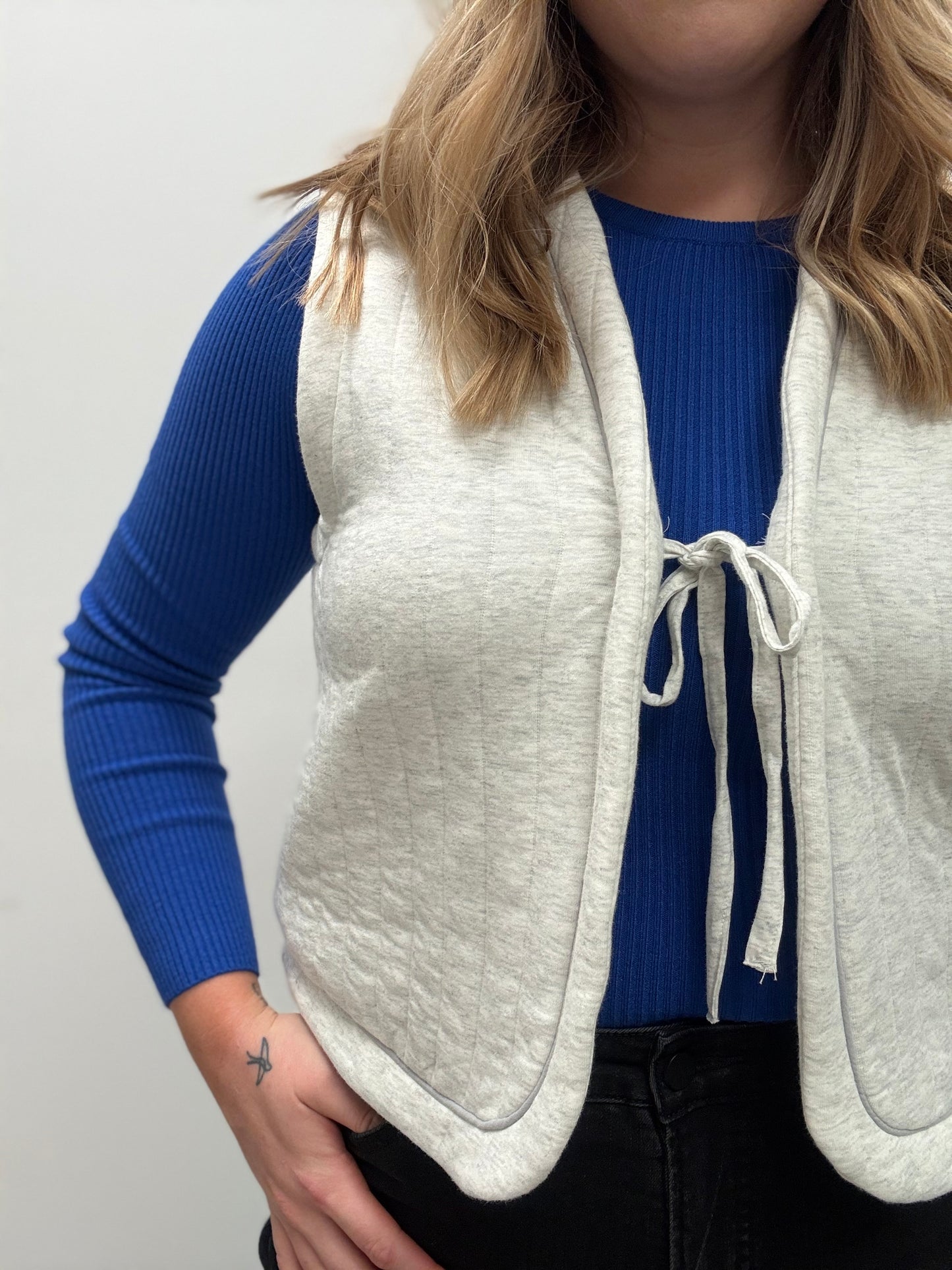 Crew Long Sleeve Fitted Sweater Top