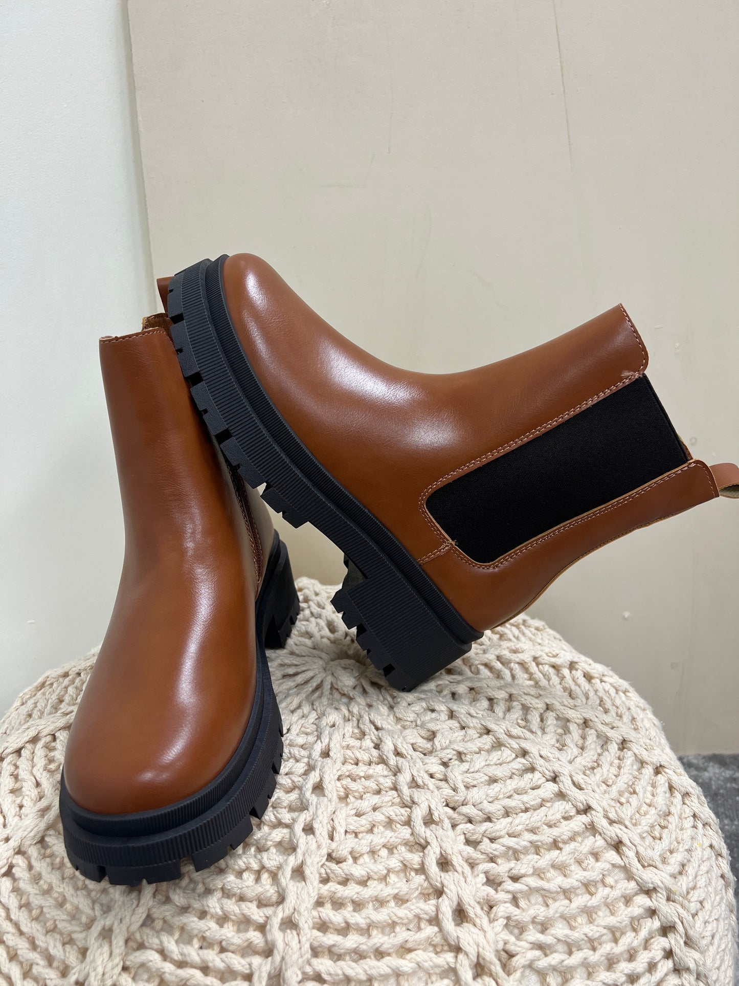 Lug Sole Chunky Chelsea Boots - Three:Twelve Boutique
