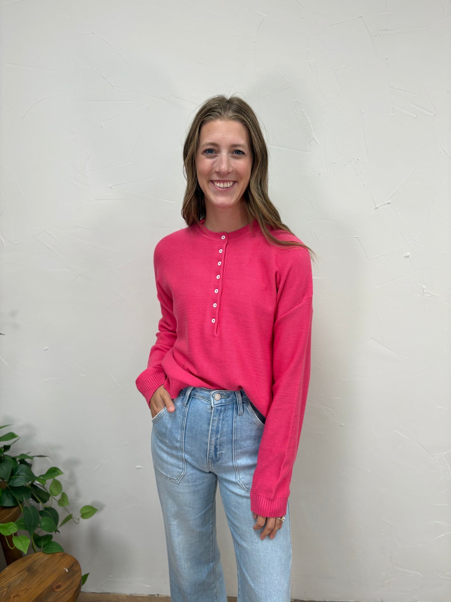 Heny Button Up Sweater
