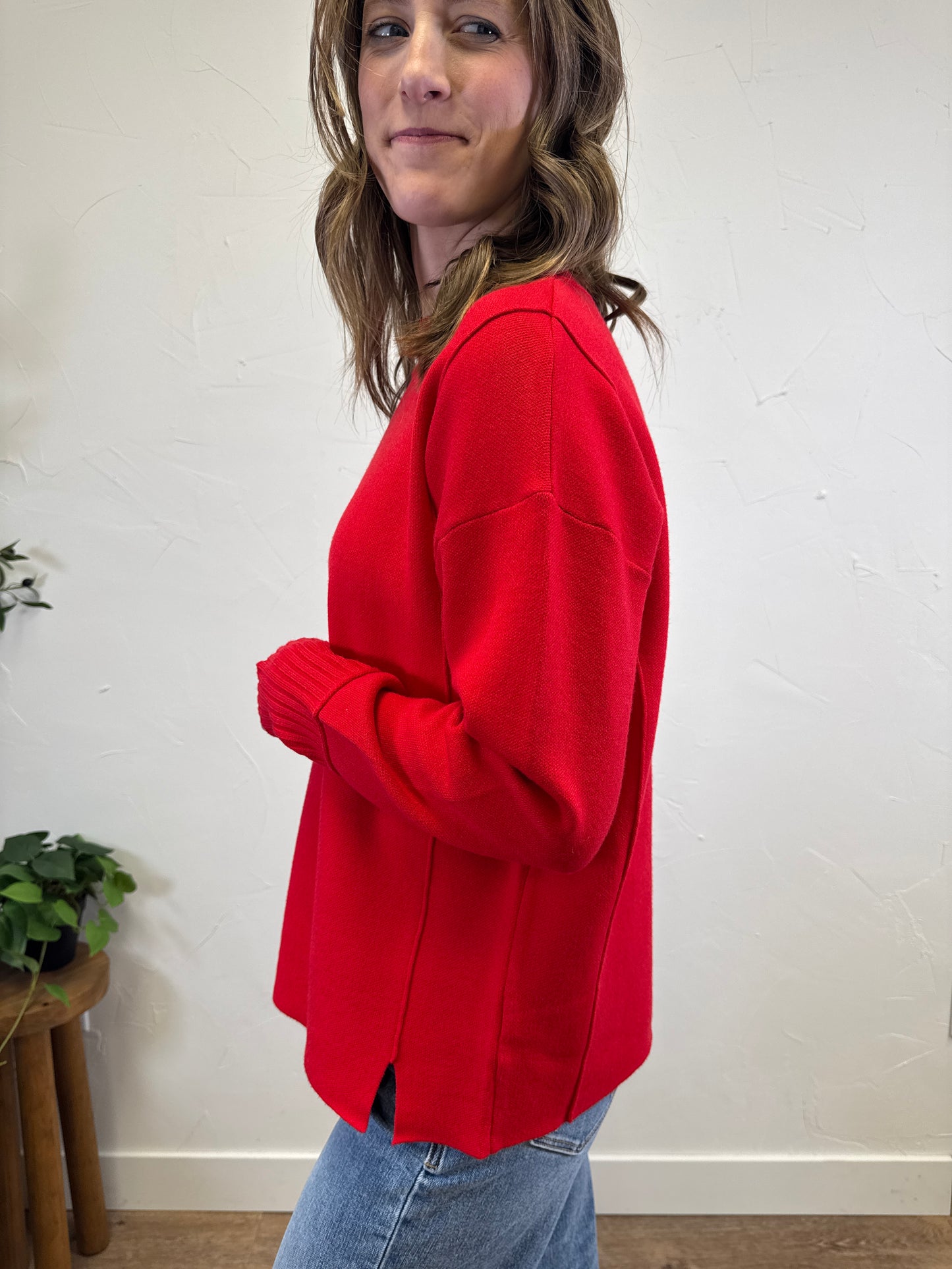 Mock Neck Pullover Sweater