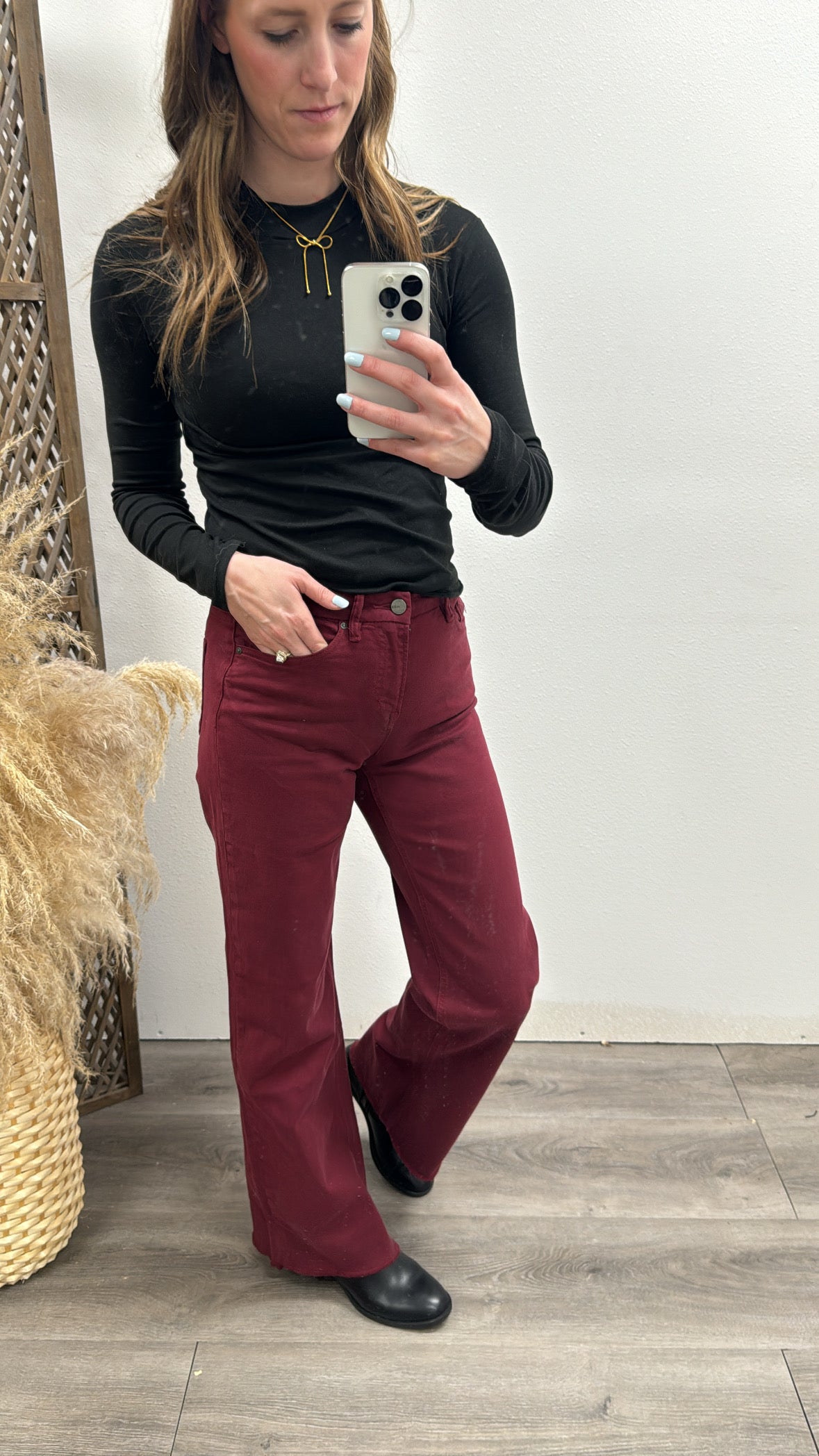 Stretch High Rise Wide Leg - Three:Twelve Boutique