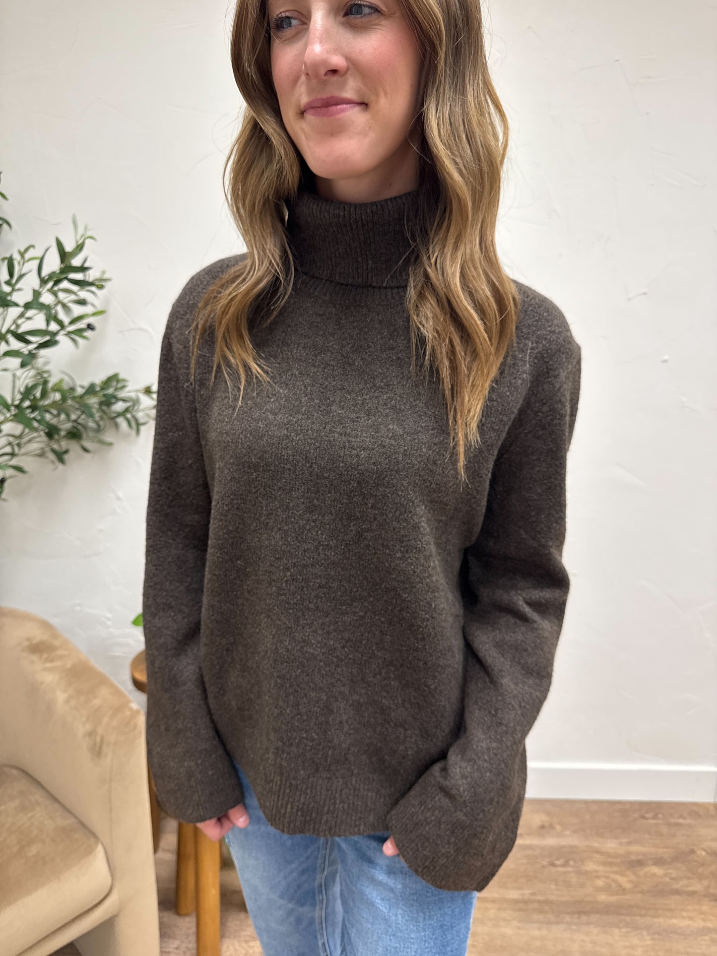 High Collar Neck Sweater