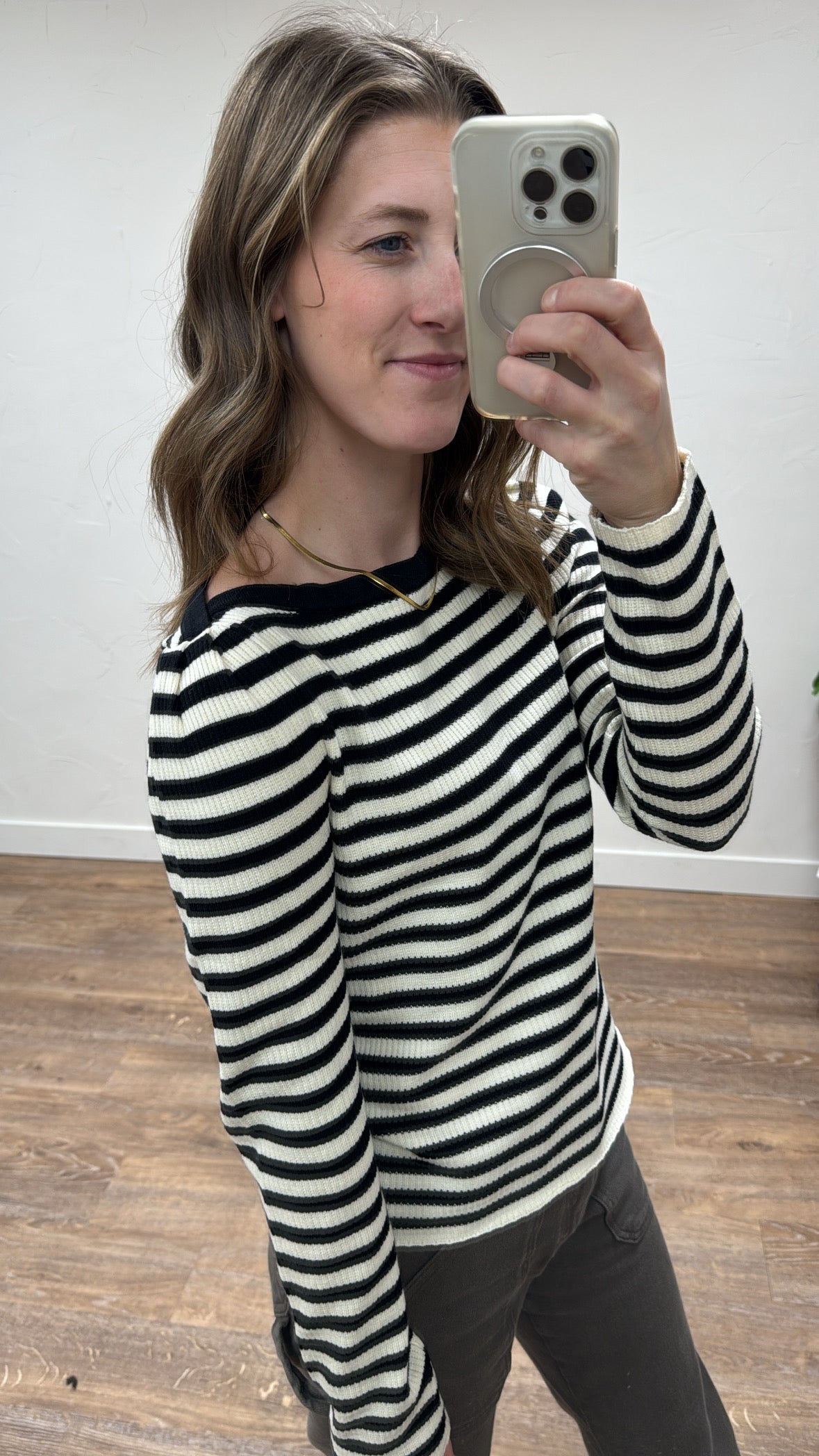 Striped Long Sleeve Top