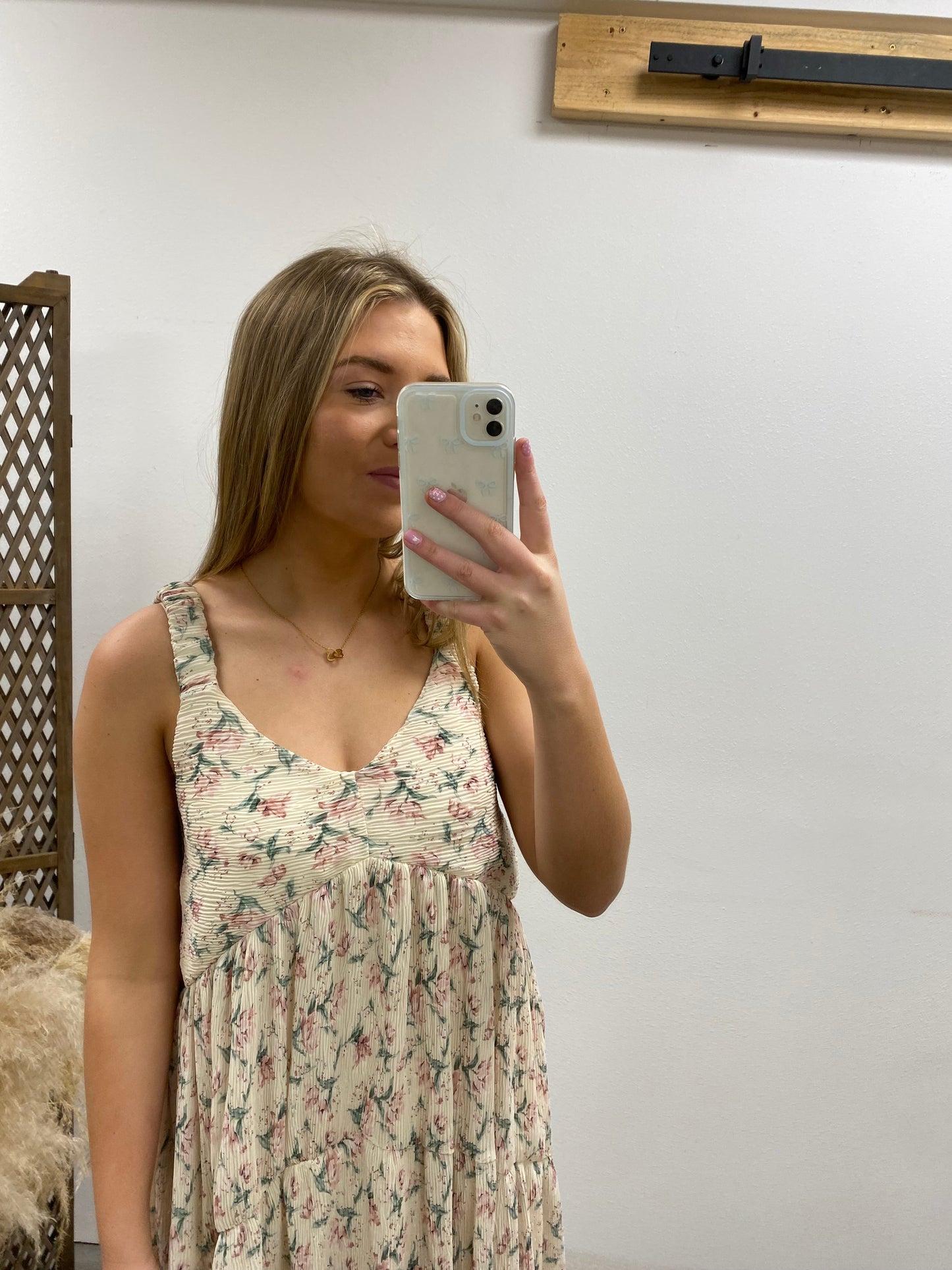 Pleated Floral Mini Dress - Three:Twelve Boutique