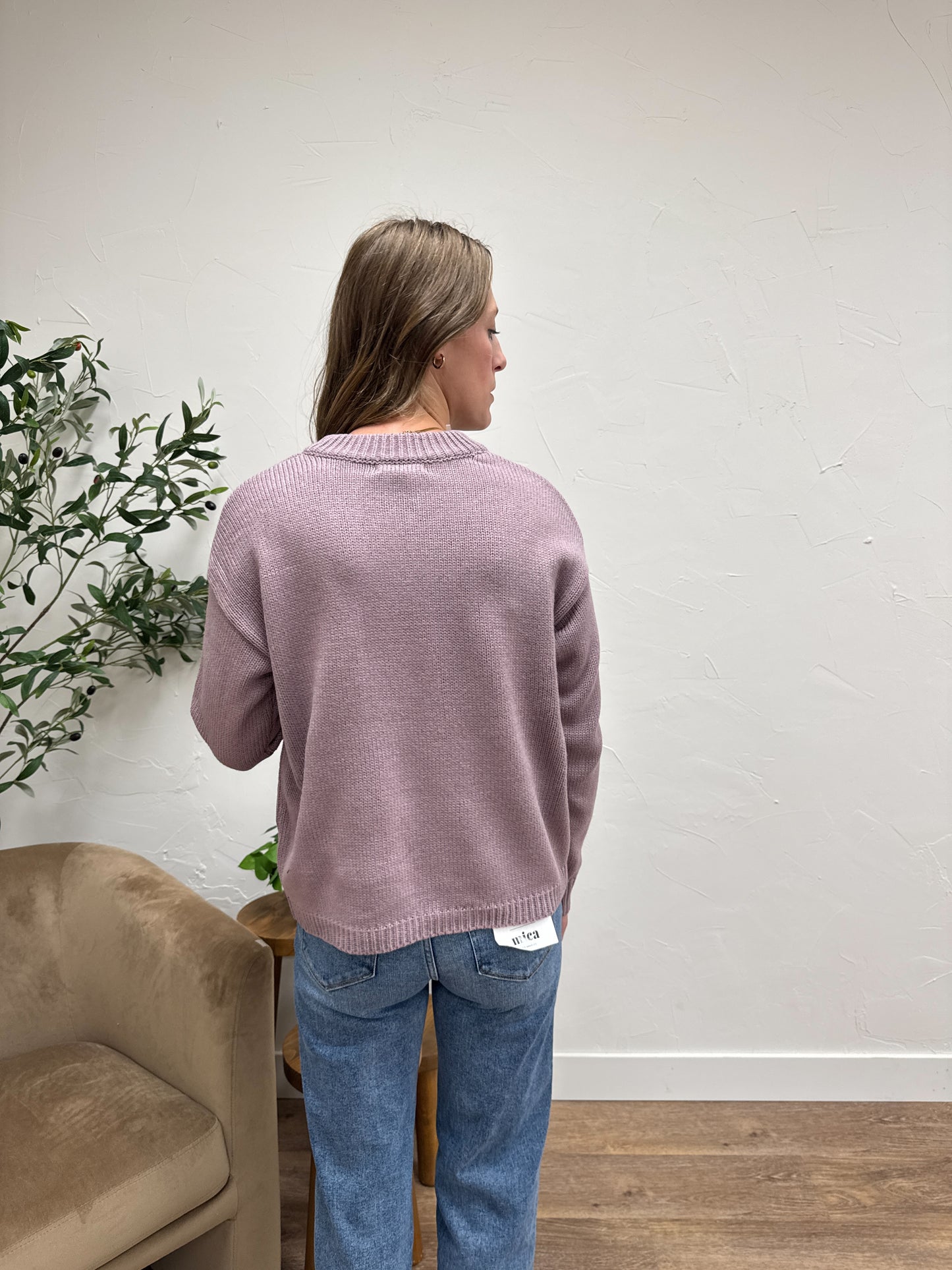 Button Down Sweater Jacket