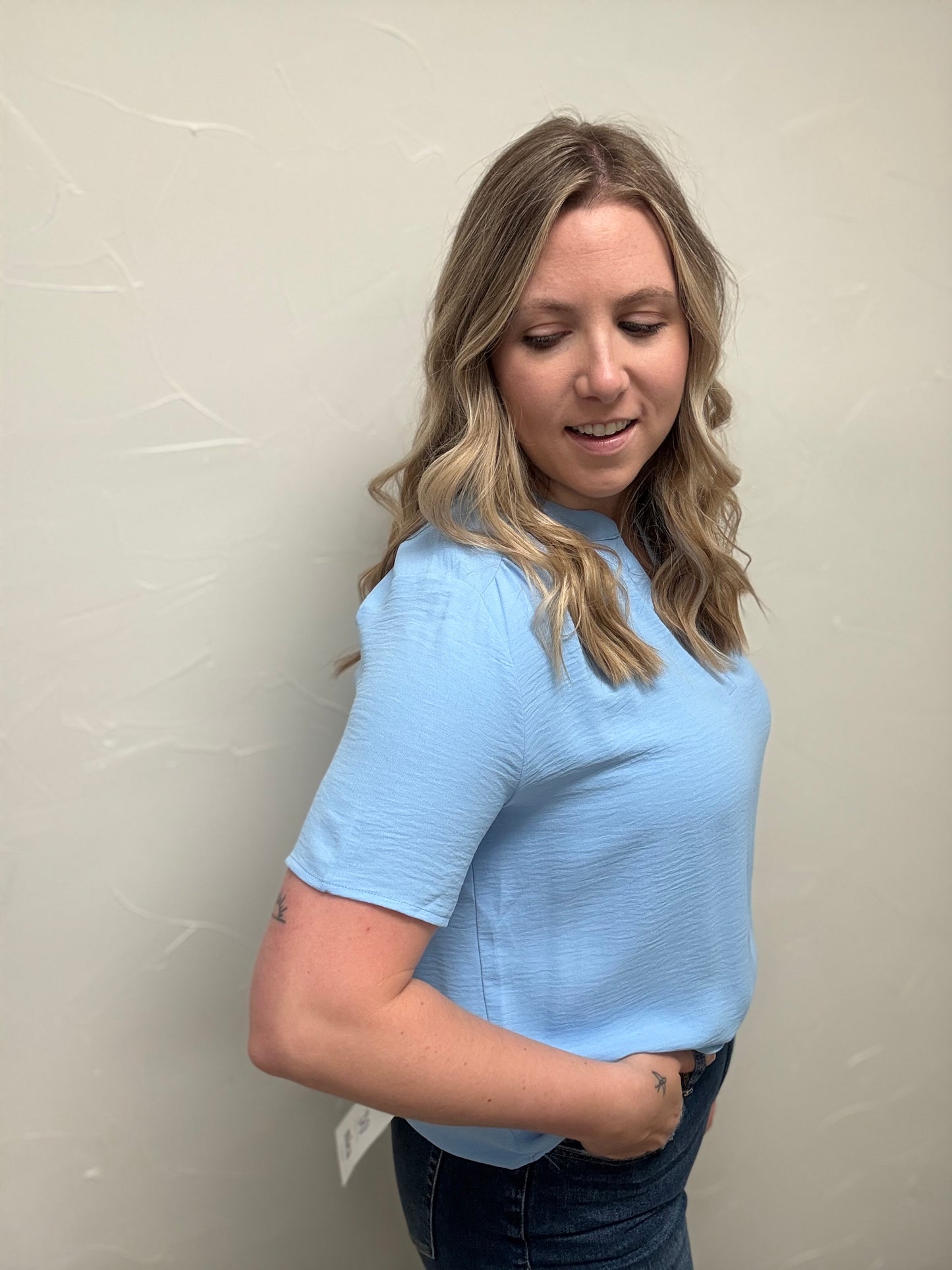 V Neck Dress Shirt