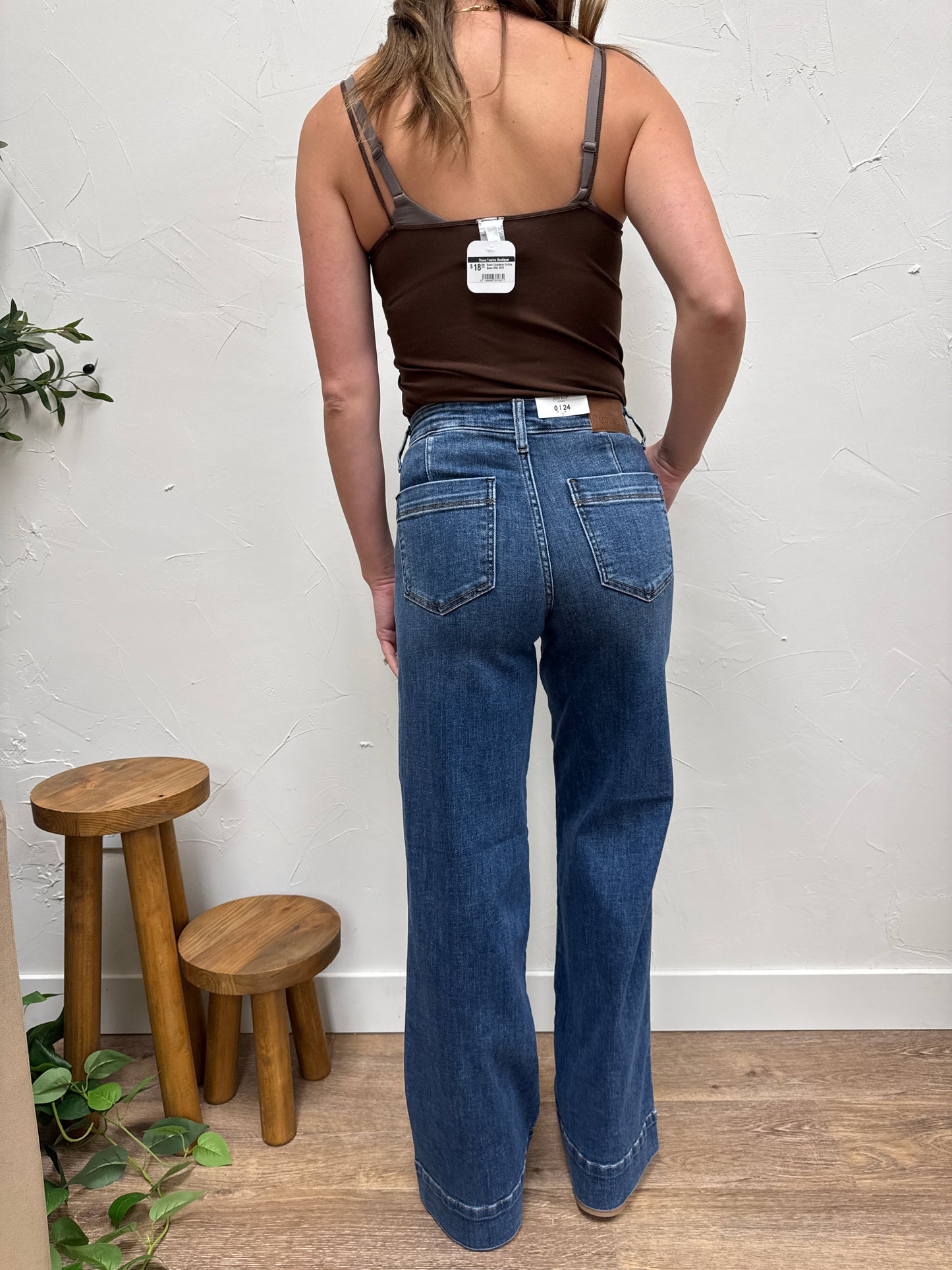 MidRise Trouser Retro Wide Judy Blue Denim