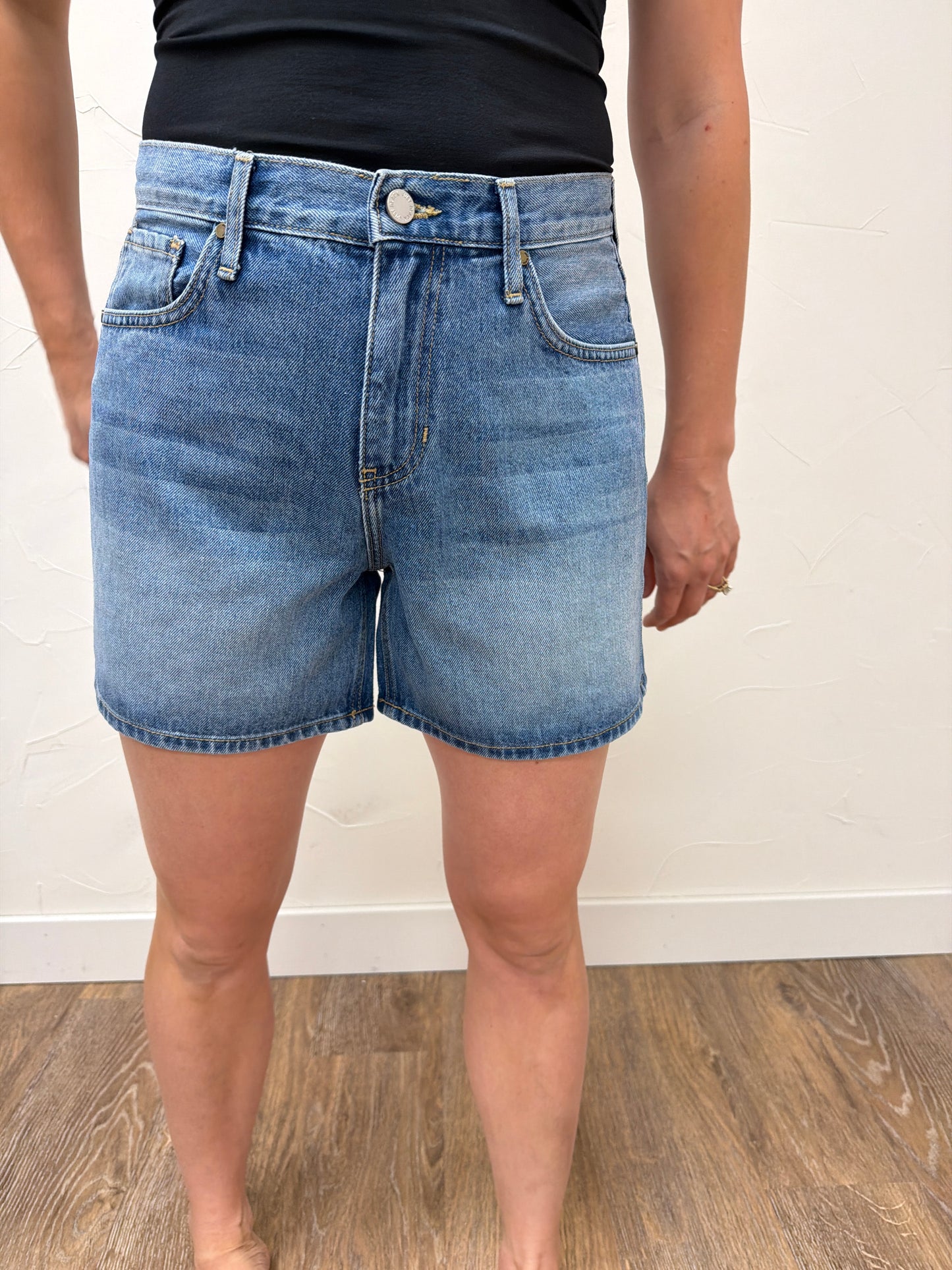 Light Weight Just Black Denim Shorts