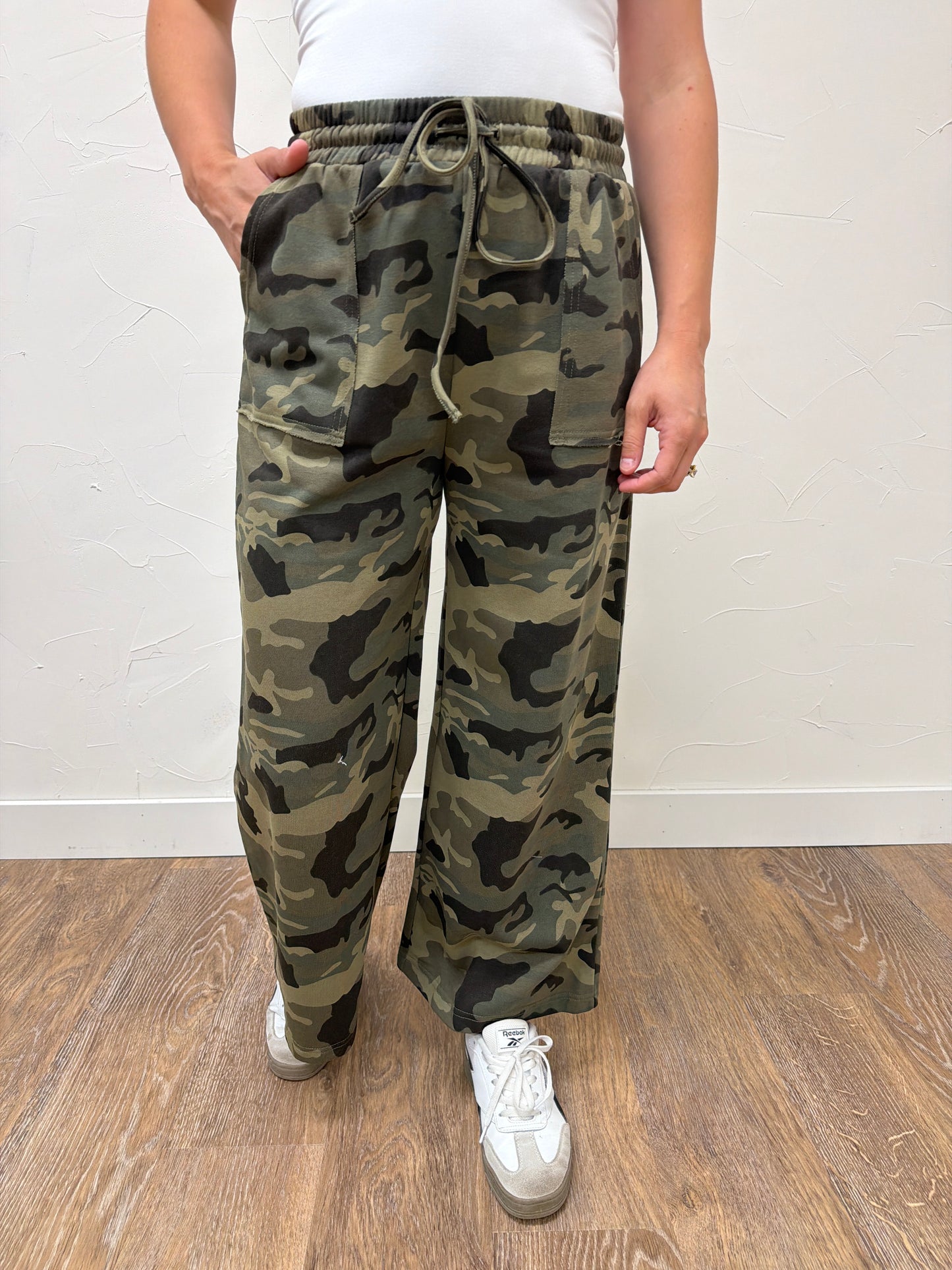 Camo Wide Leg Pants