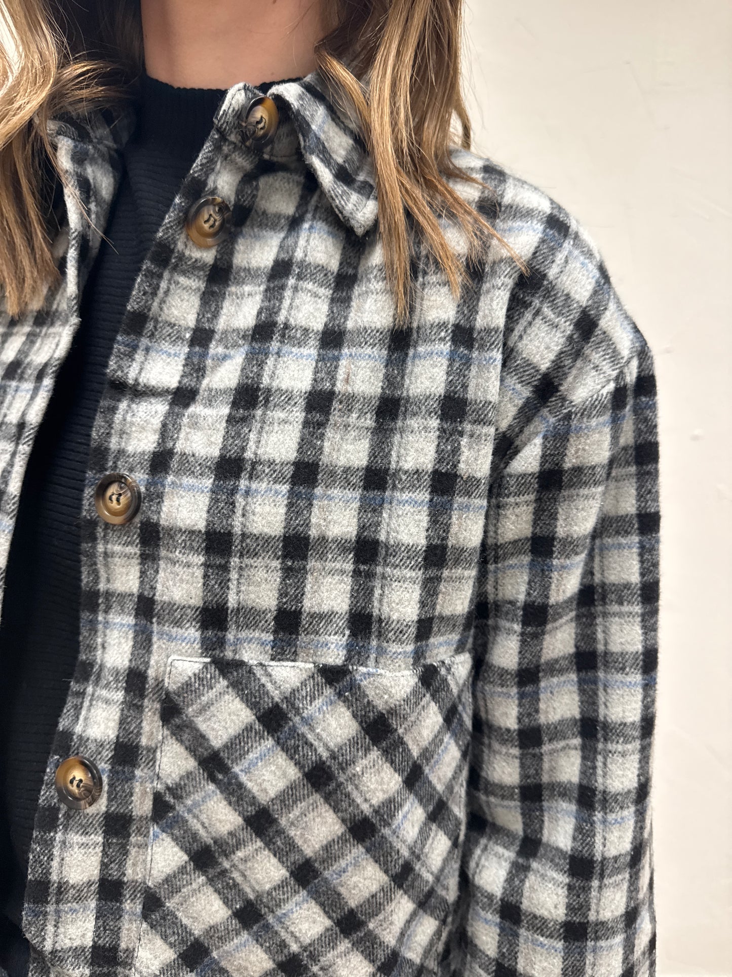 Plaid Short Jacket