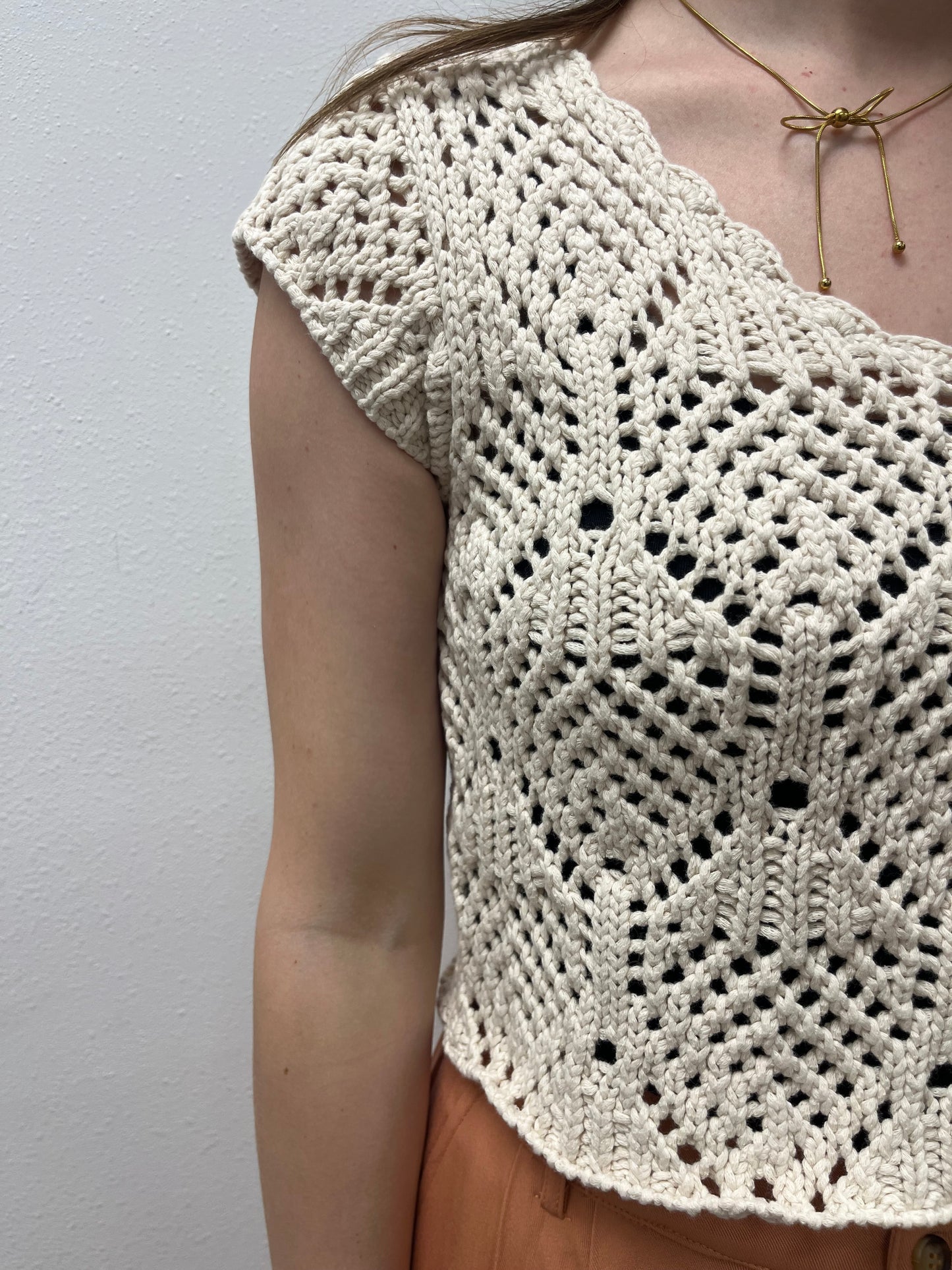 Kendra Crochet Top