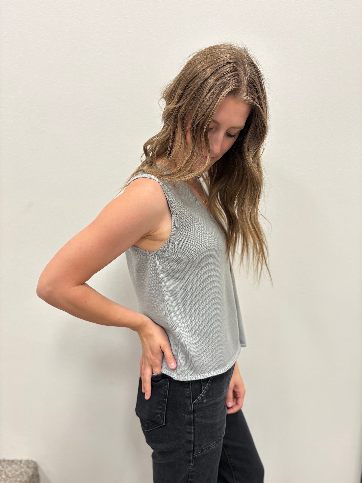 Knit Sweater Tank Top