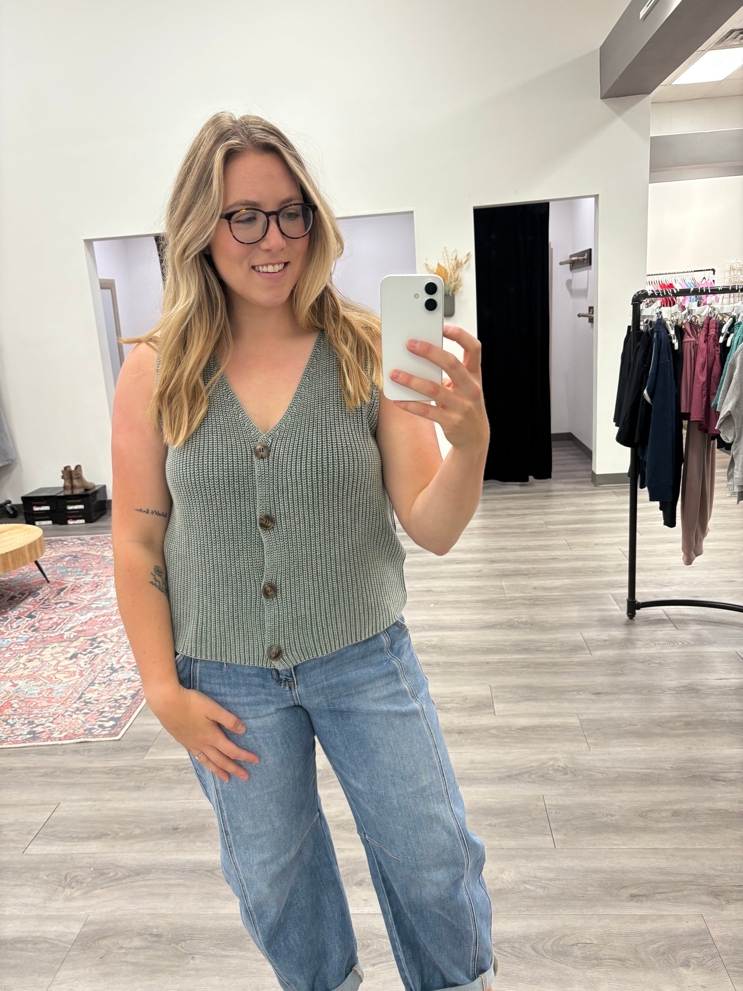 Button-up Sweater Vest