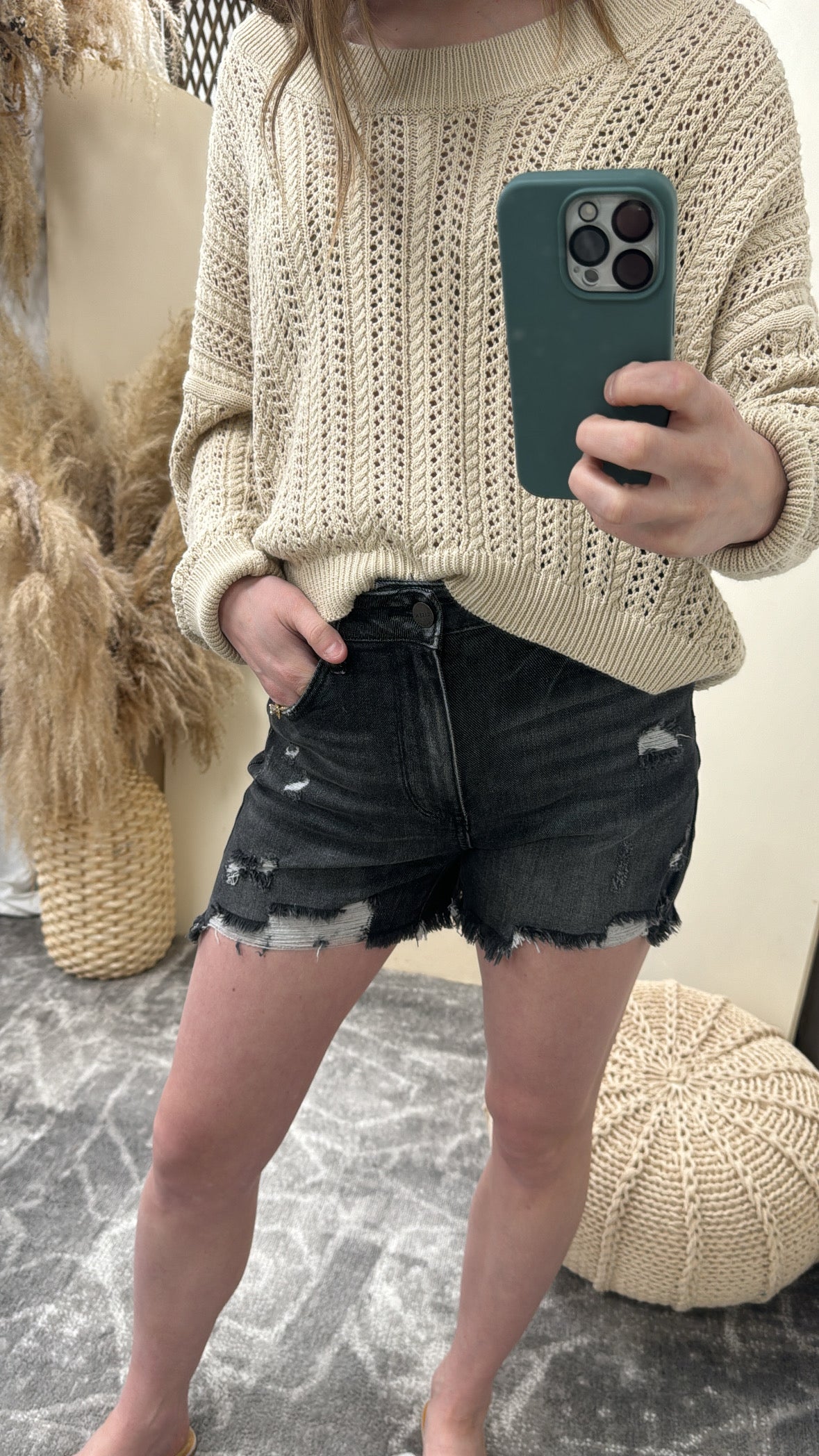 High Rise Shorts - Three:Twelve Boutique