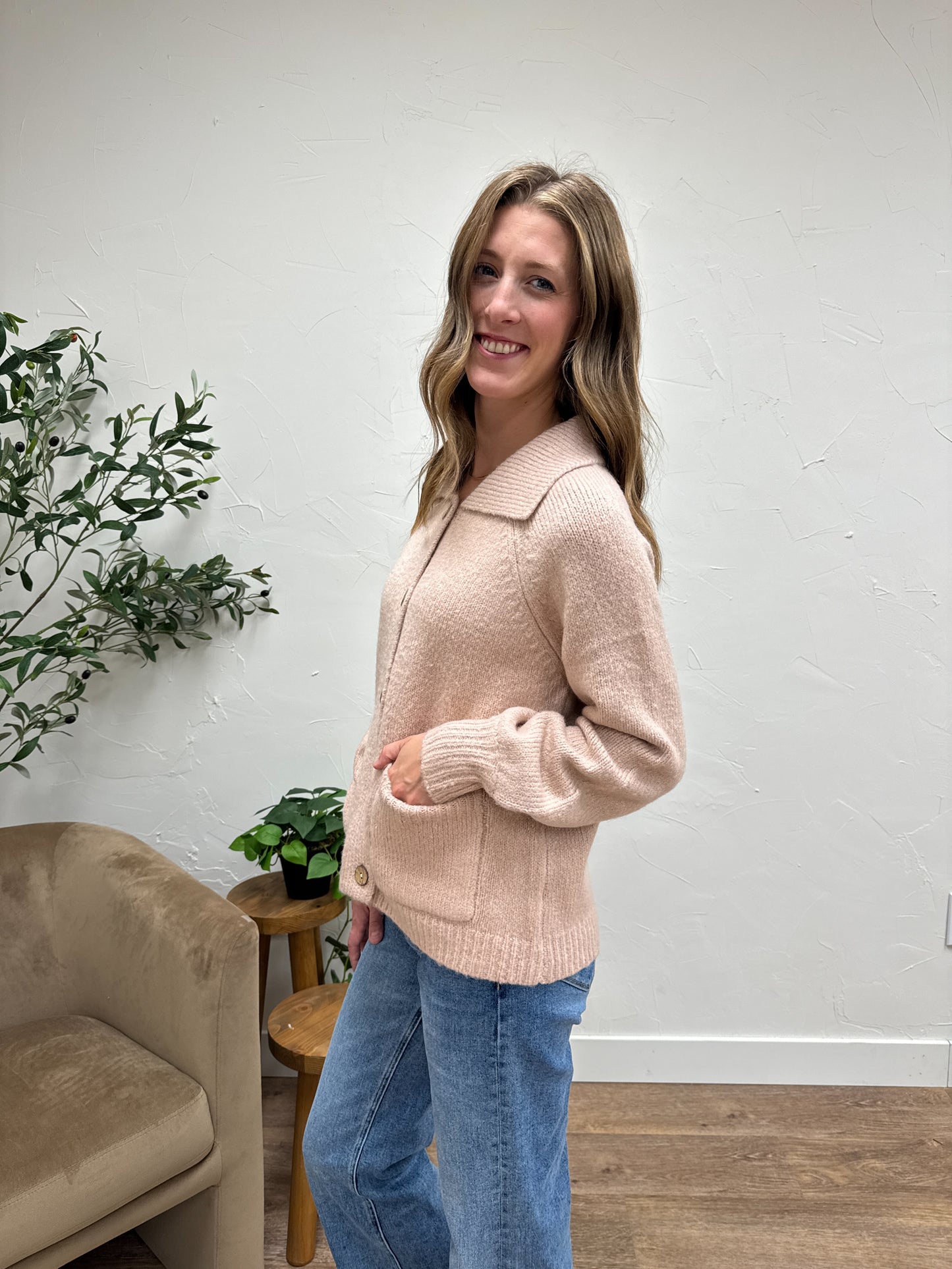 Chunky Yarn Sweater Jacket