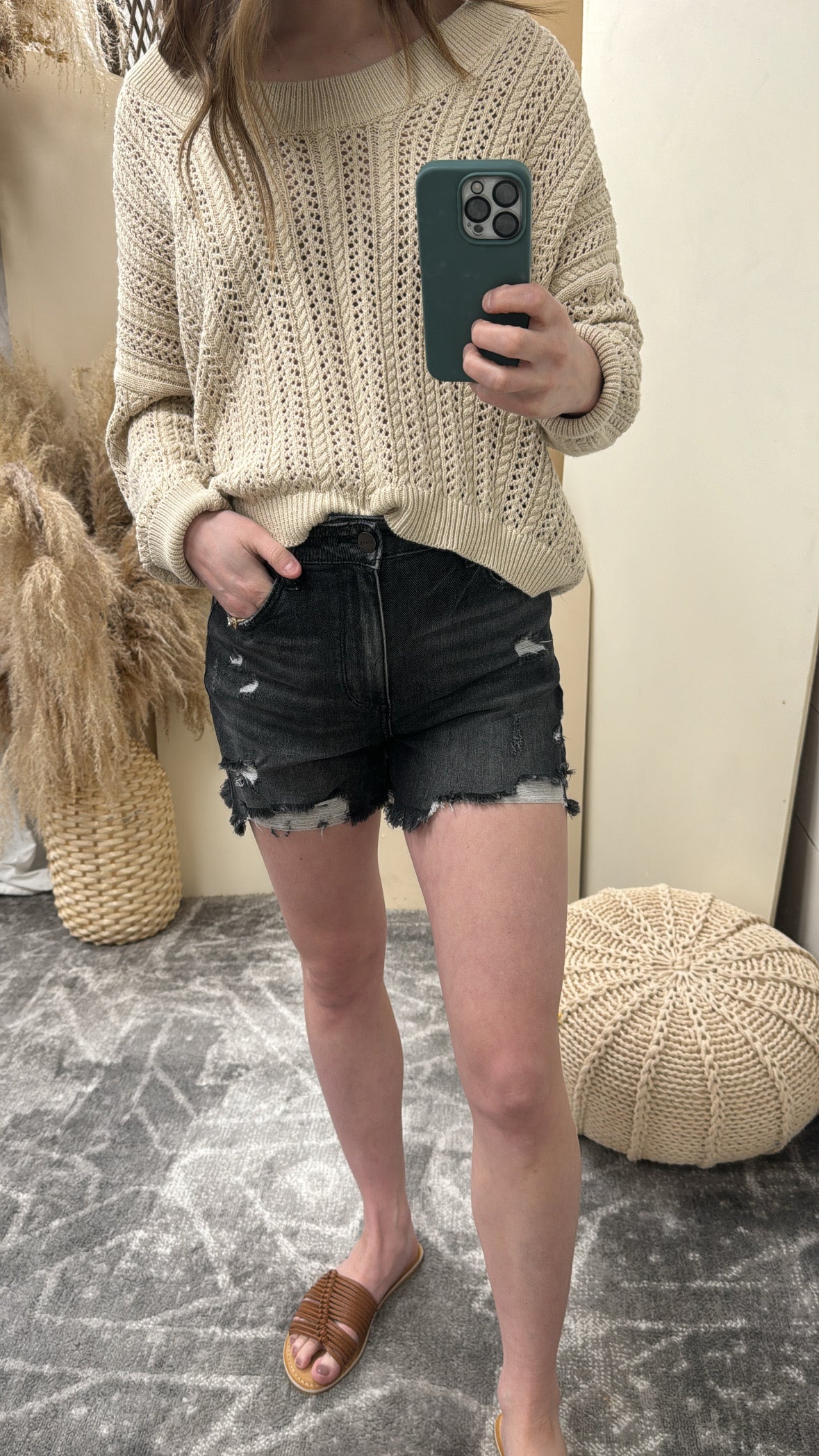 High Rise Shorts - Three:Twelve Boutique