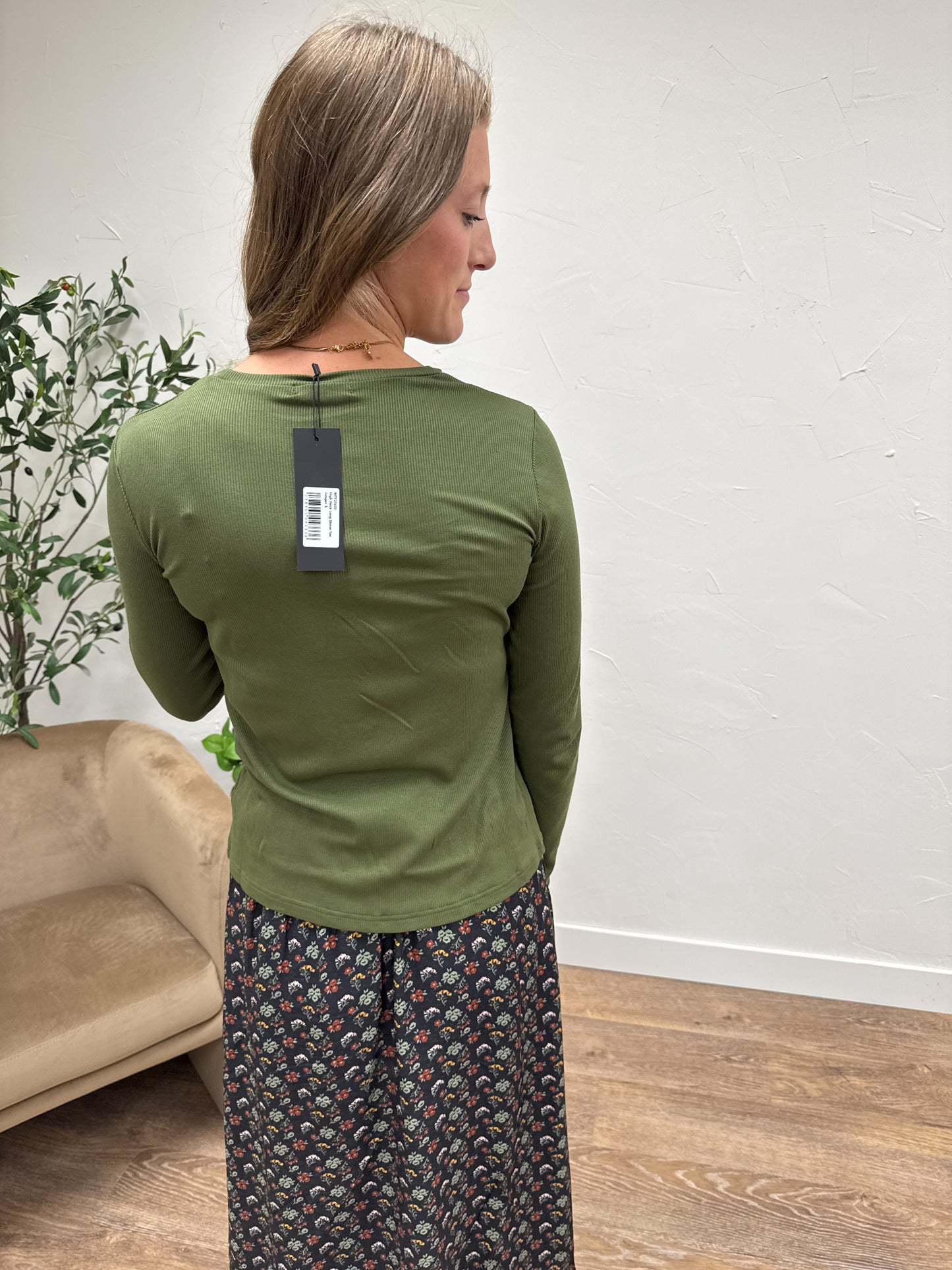 High Neck Long Sleeve Tee