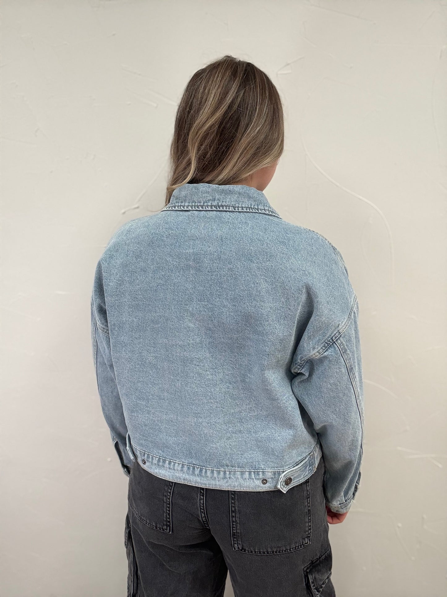 Relaxed Crop Denim Jacket