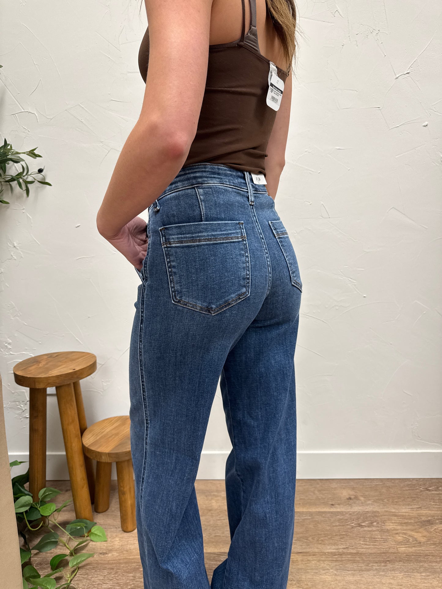 MidRise Trouser Retro Wide Judy Blue Denim
