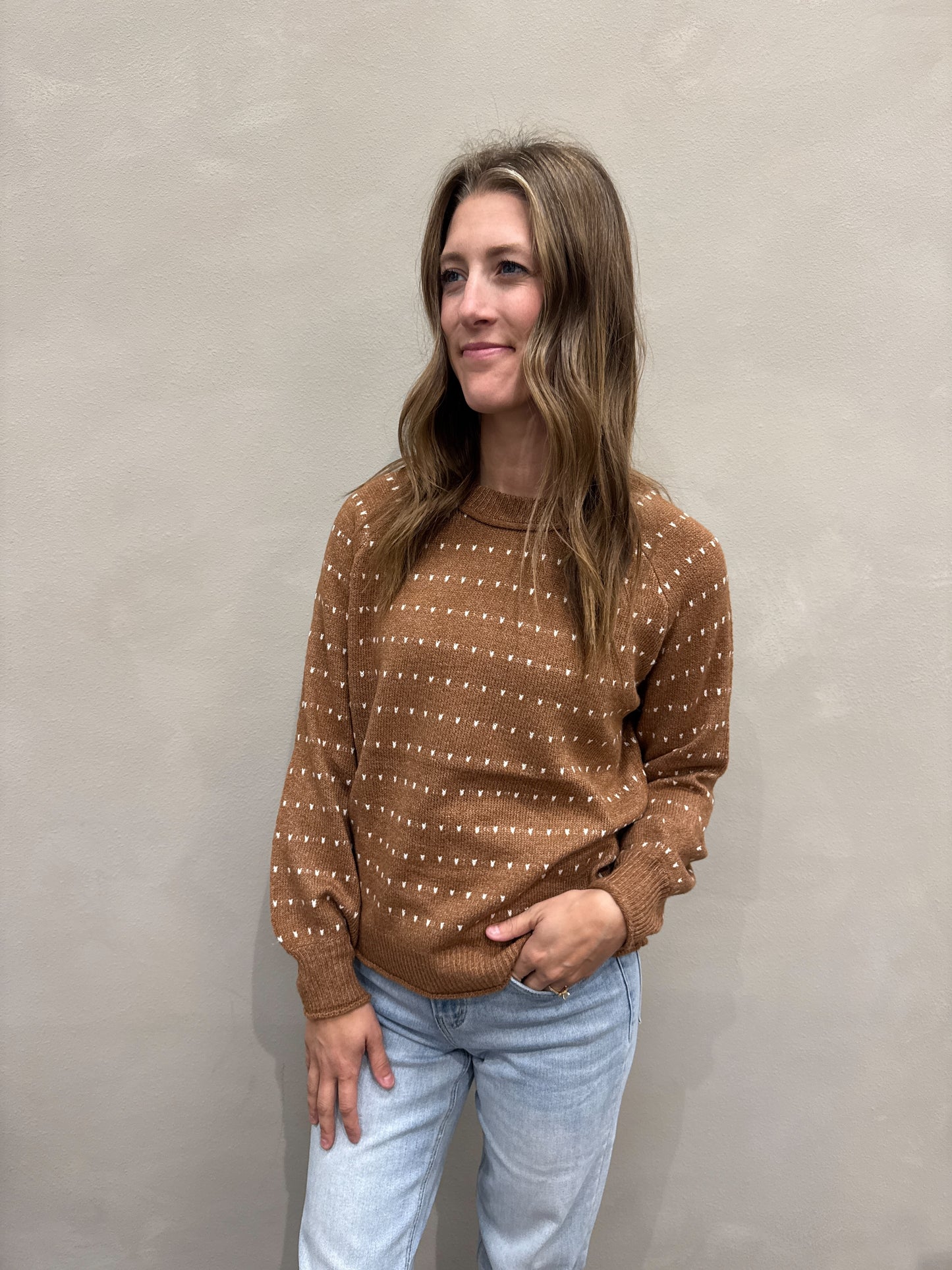 Textured Stripe Pullover